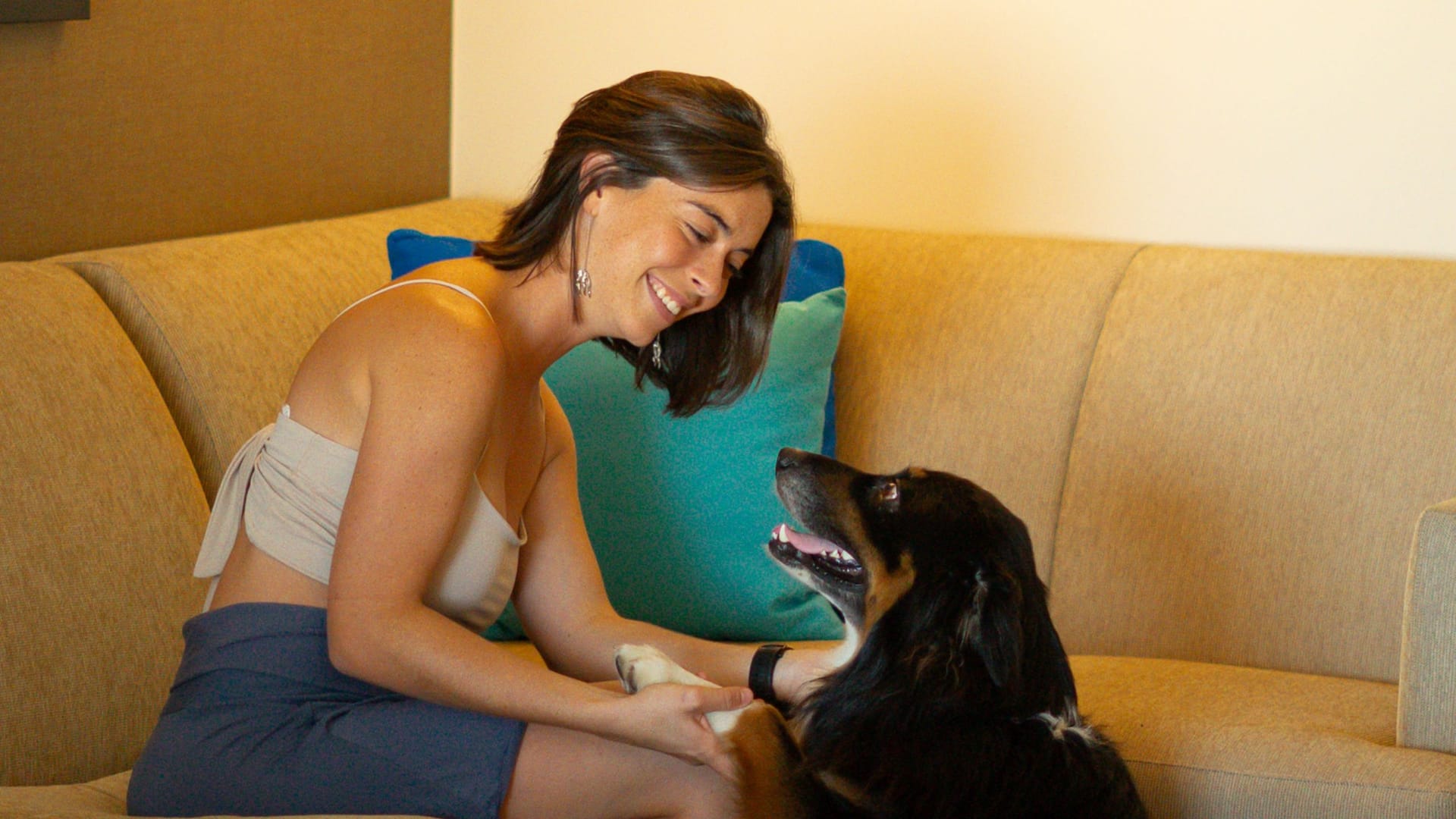 Hyatt Place Los Cabos Guest Petting Her Dog