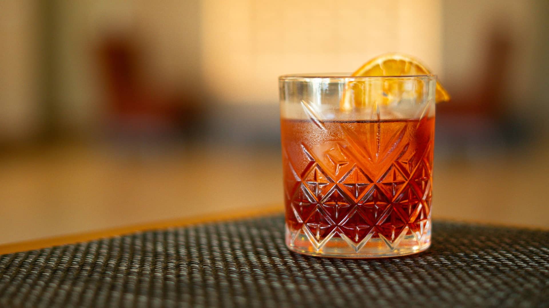 Hyatt Place Los Cabos Negroni Topped With Orange