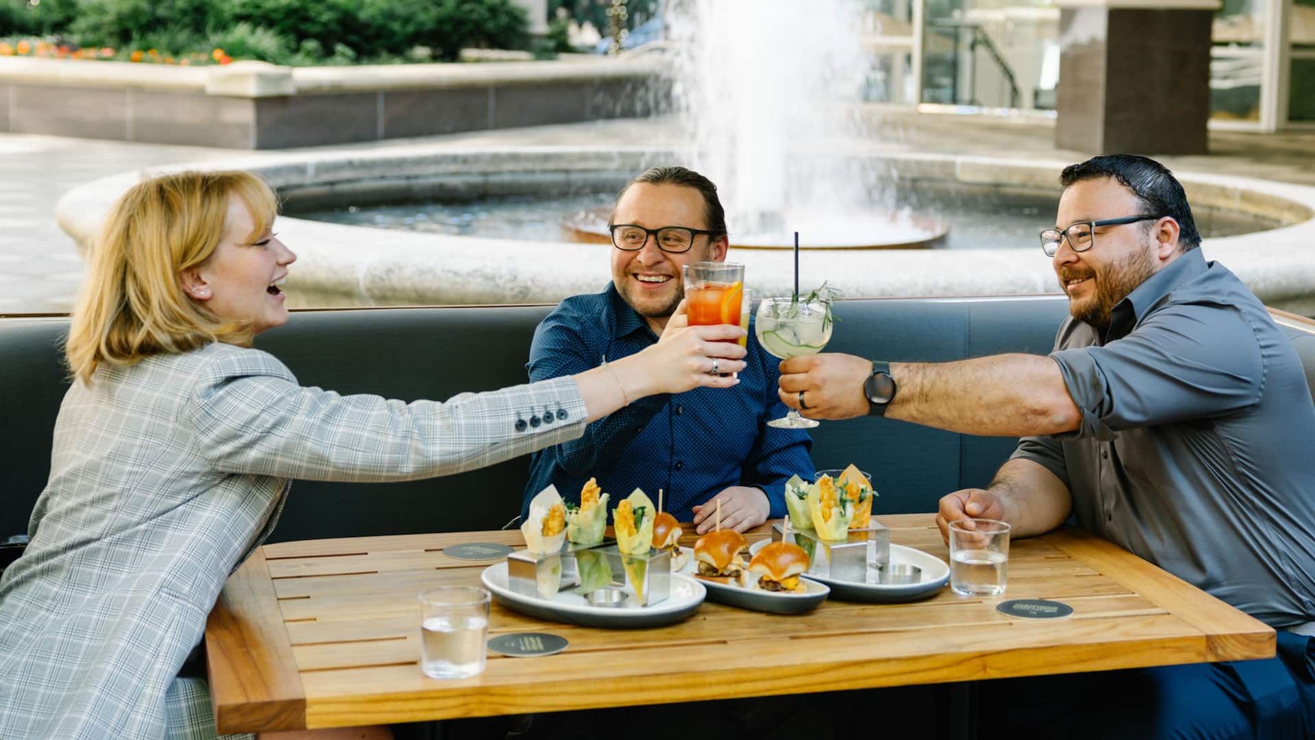 Hyatt Regency Bellevue on Seattle's Eastside Joey Restauraunt Friend Lunch Cheers