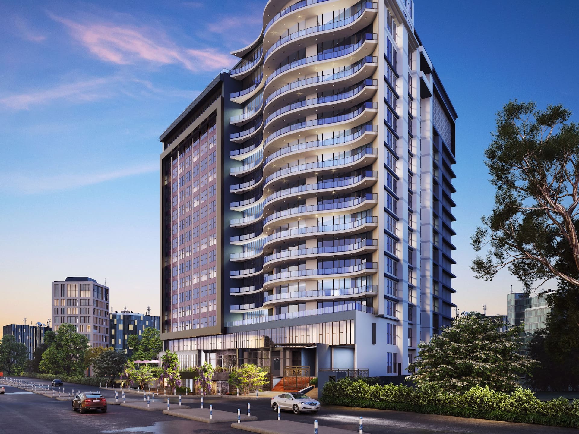 Hyatt Place Nairobi Westlands Nbozn Night View