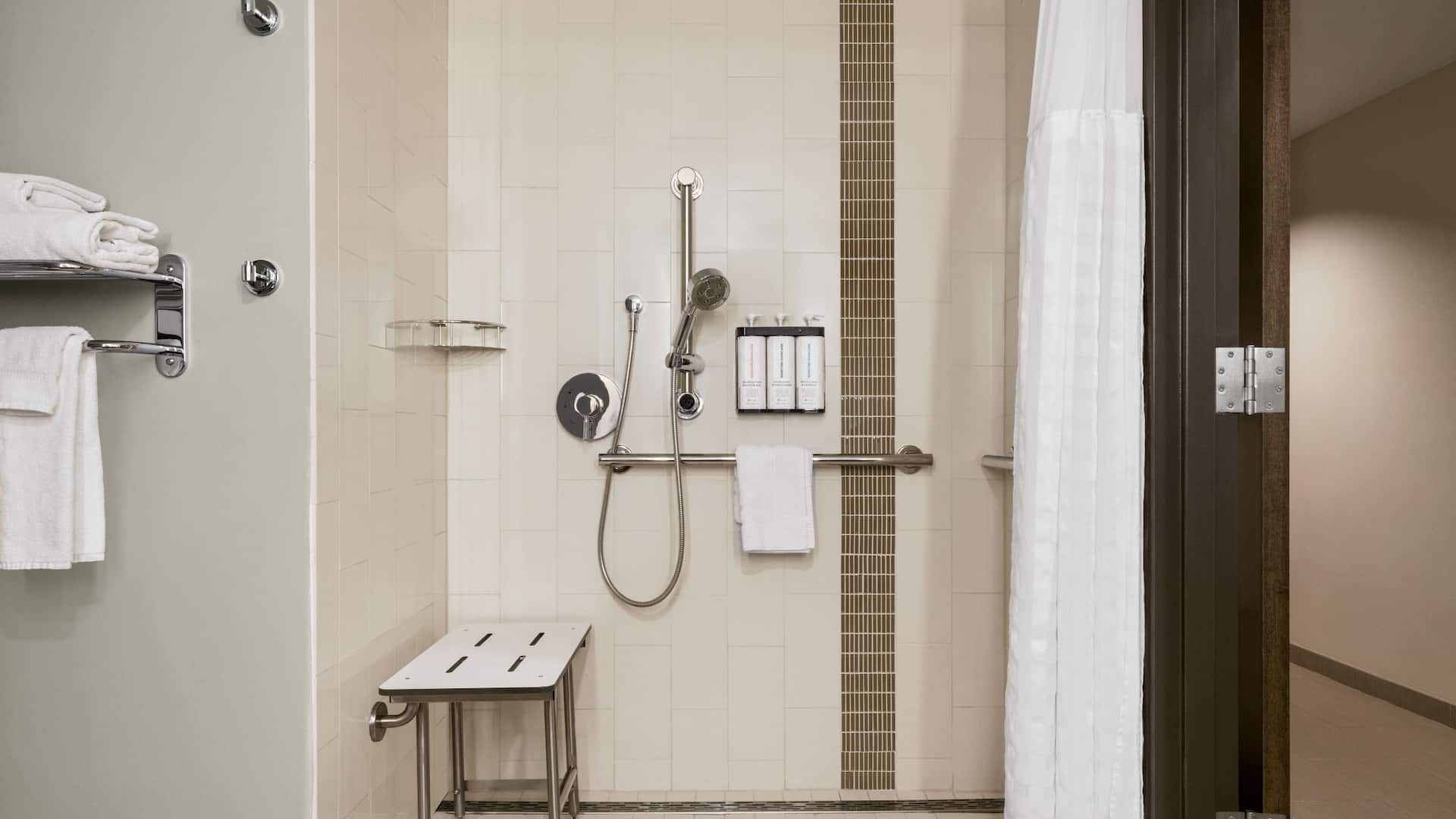 2 of 5 Hyatt Place Keystone / Dillon Hyatt Place Keystone Accessible Bathroom Roll In Shower