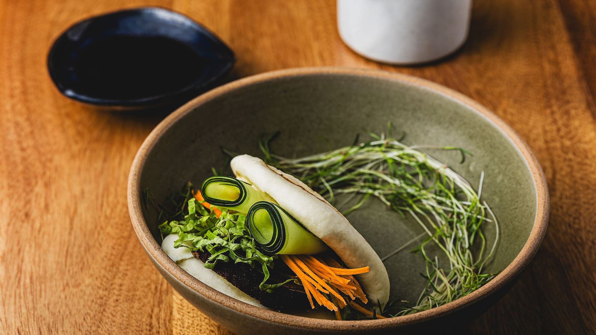 Grand Hyatt São Paulo Kinu Sushibar Bao With Carrot And Lettuce