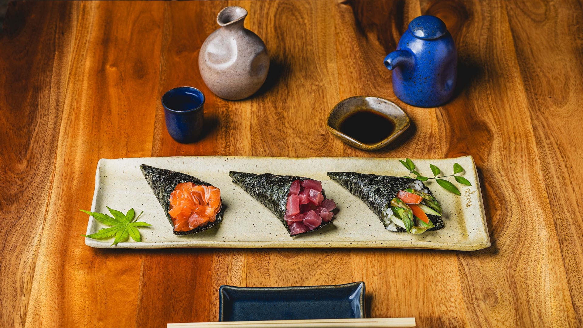 Grand Hyatt São Paulo Kinu Sushi Bar Temaki With Shoyu