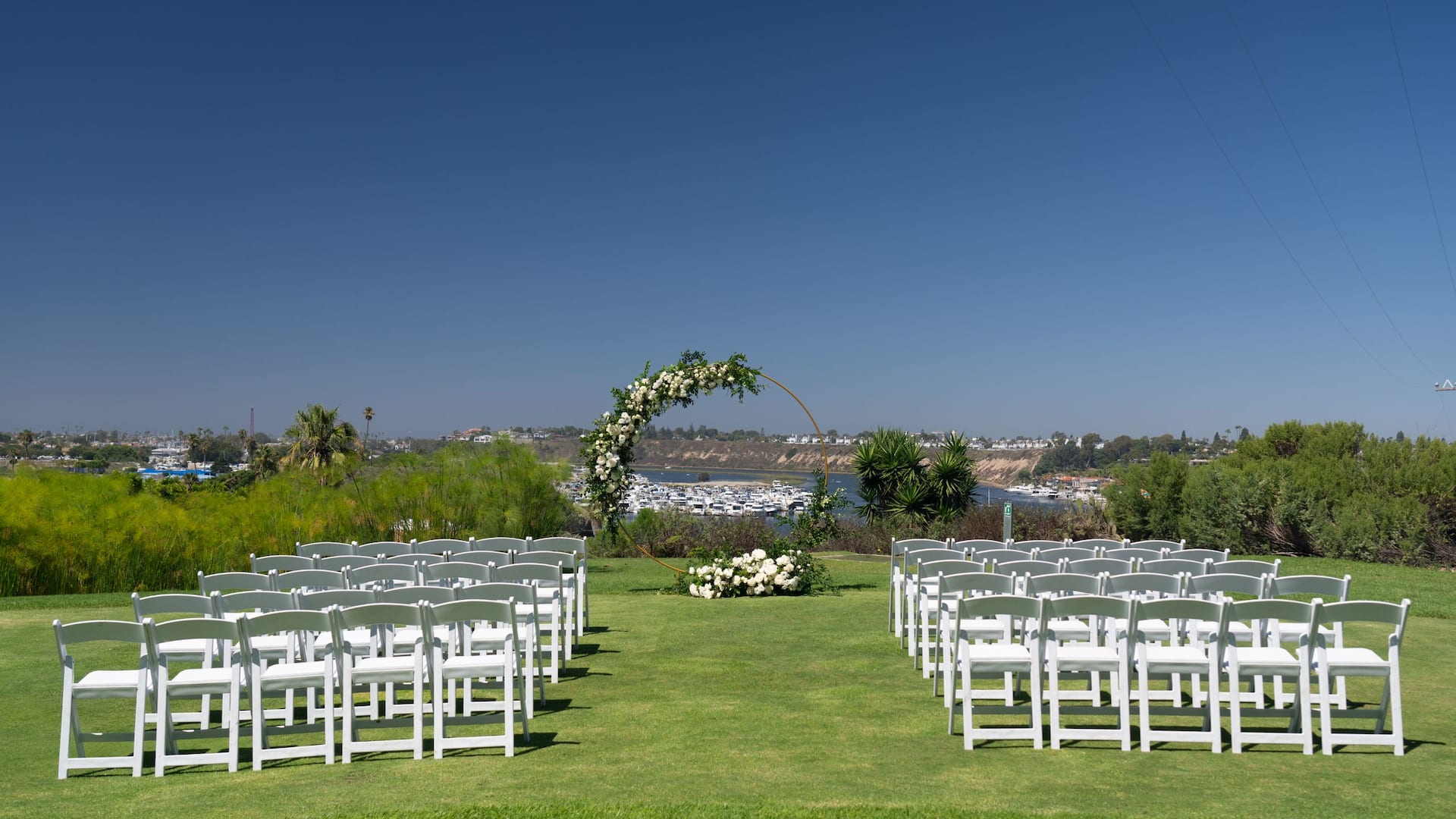 Hyatt Regency Newport Beach Golf Course Ceremony View