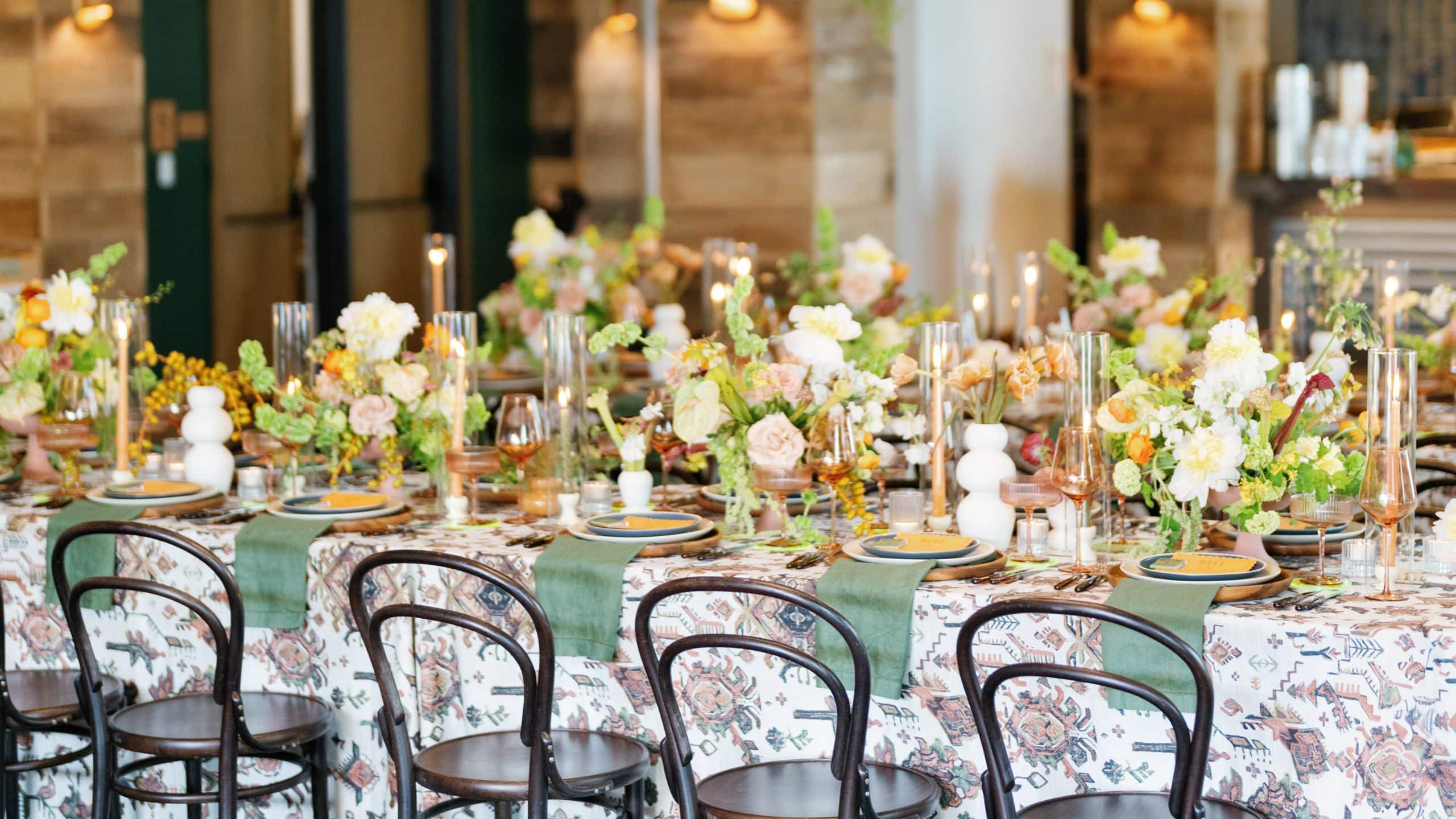Thompson Austin Wax Myrtles Wedding Reception Set Up