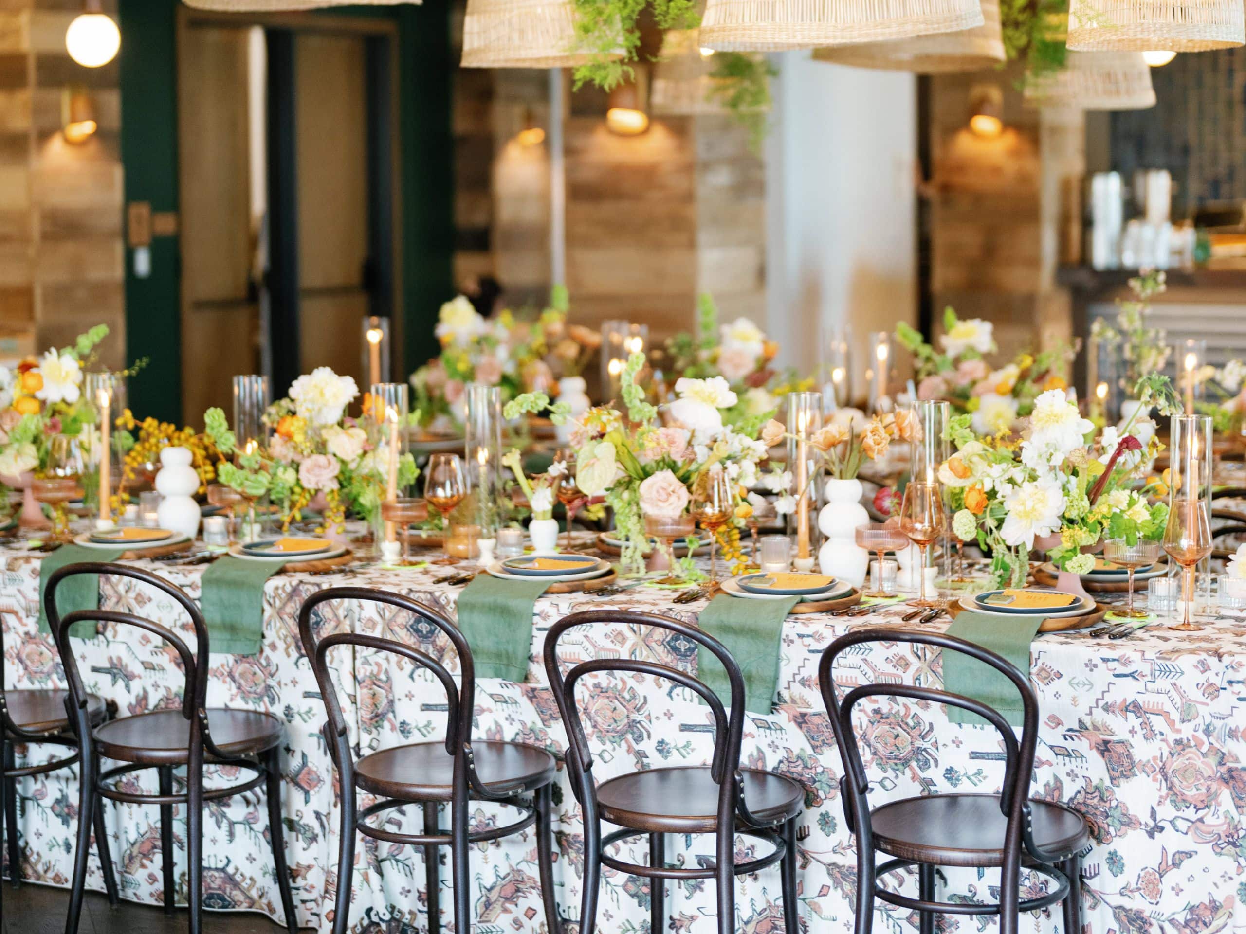 Thompson Austin Wax Myrtles Wedding Reception Set Up