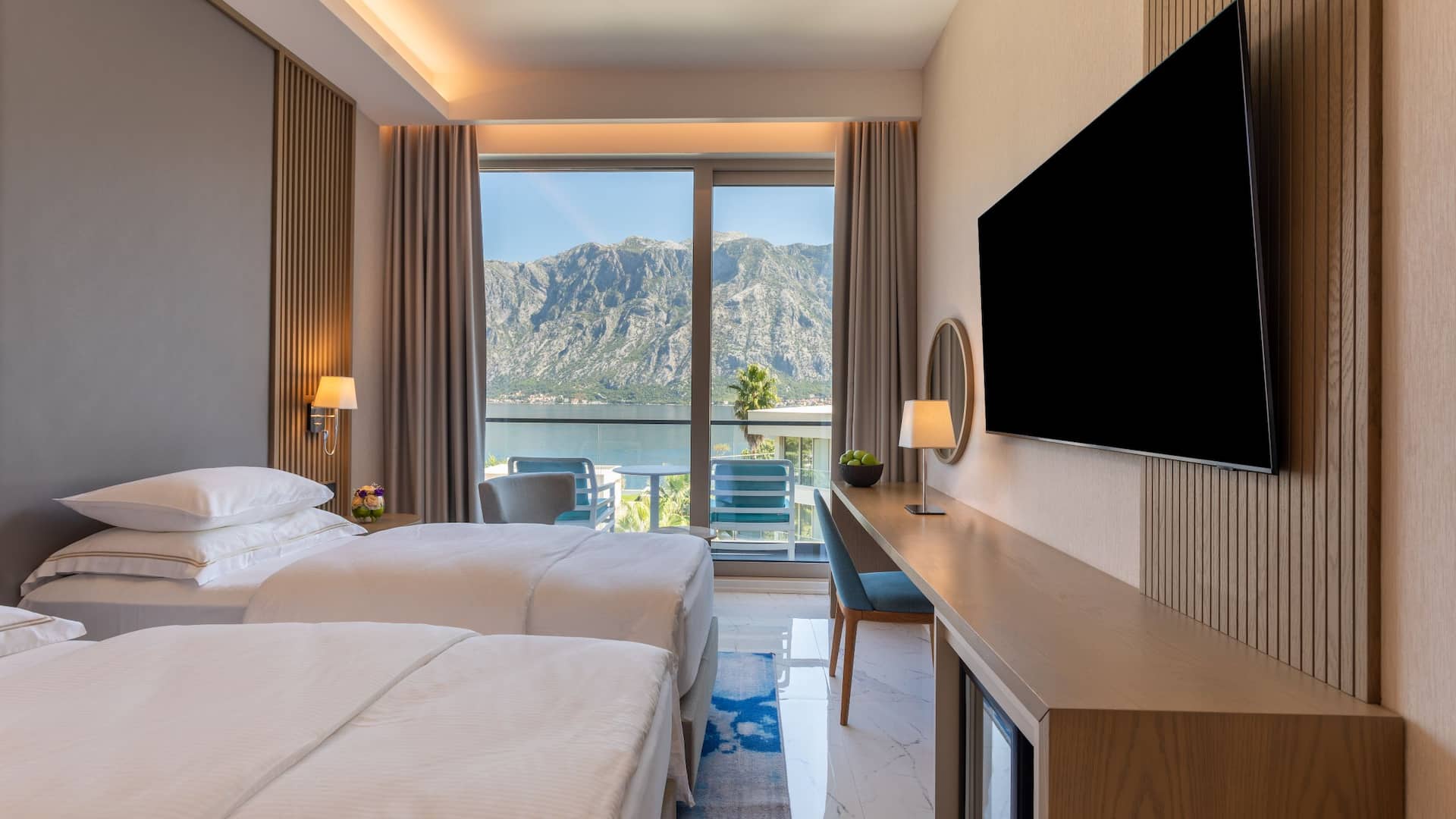 Hyatt Regency Kotor Bay Resort Two Twin Bed Television