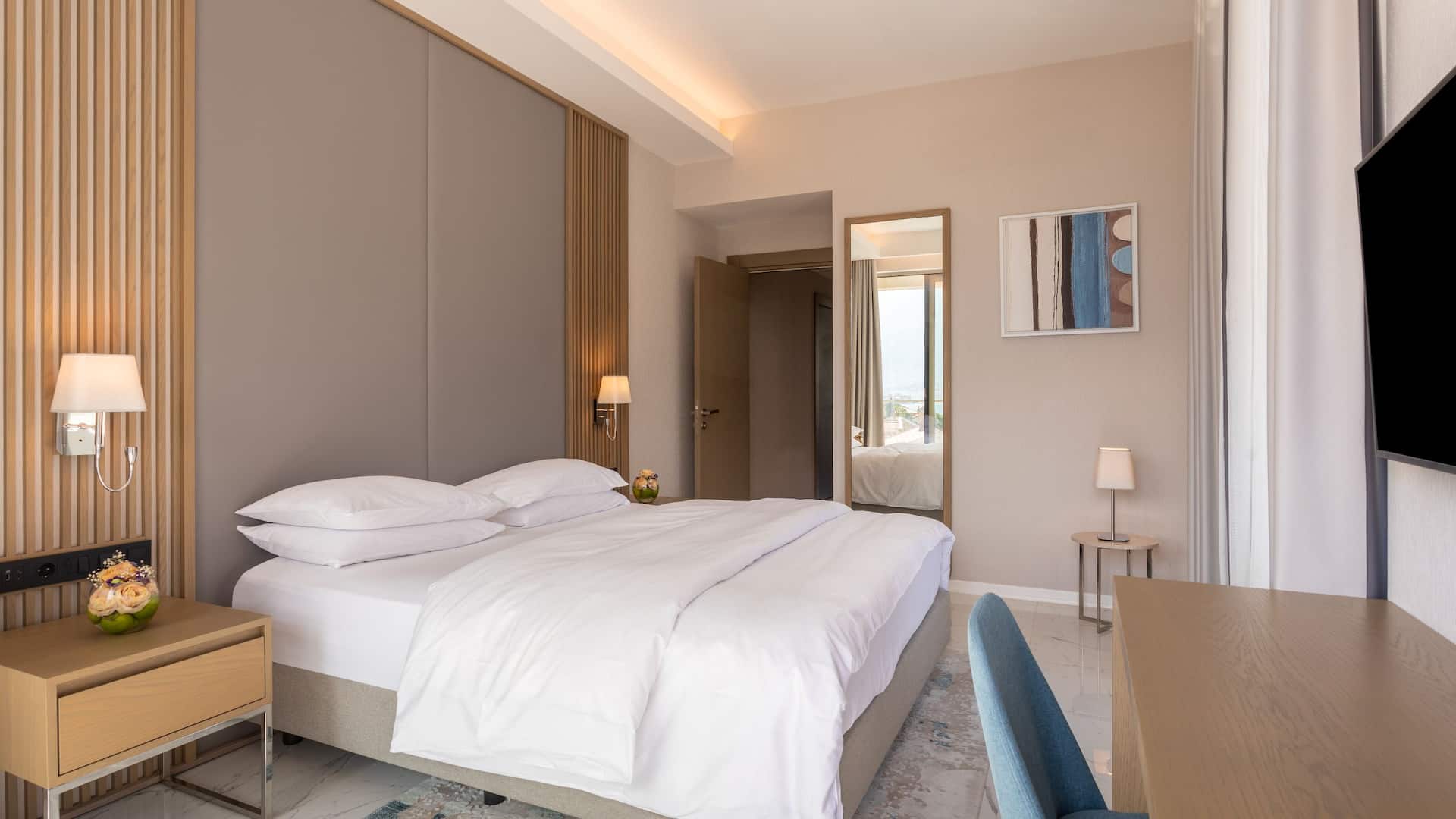 Hyatt Regency Kotor Bay Resort Regency Suite Seaview Hot Tub Bed Angle