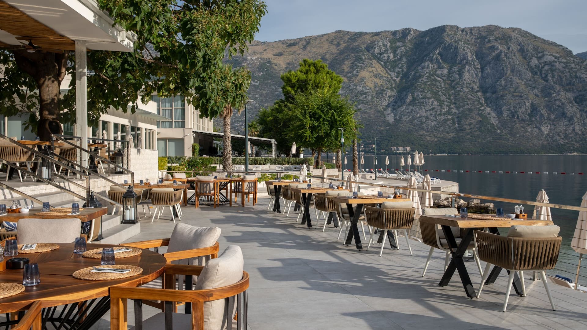 Hyatt Regency Kotor Bay Resort Ole Beach Restaurant Patio Dining Area