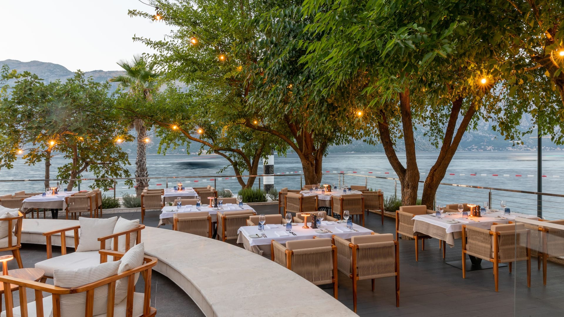 Hyatt Regency Kotor Bay Resort Lighthouse Restaurant Terrace Lower Part