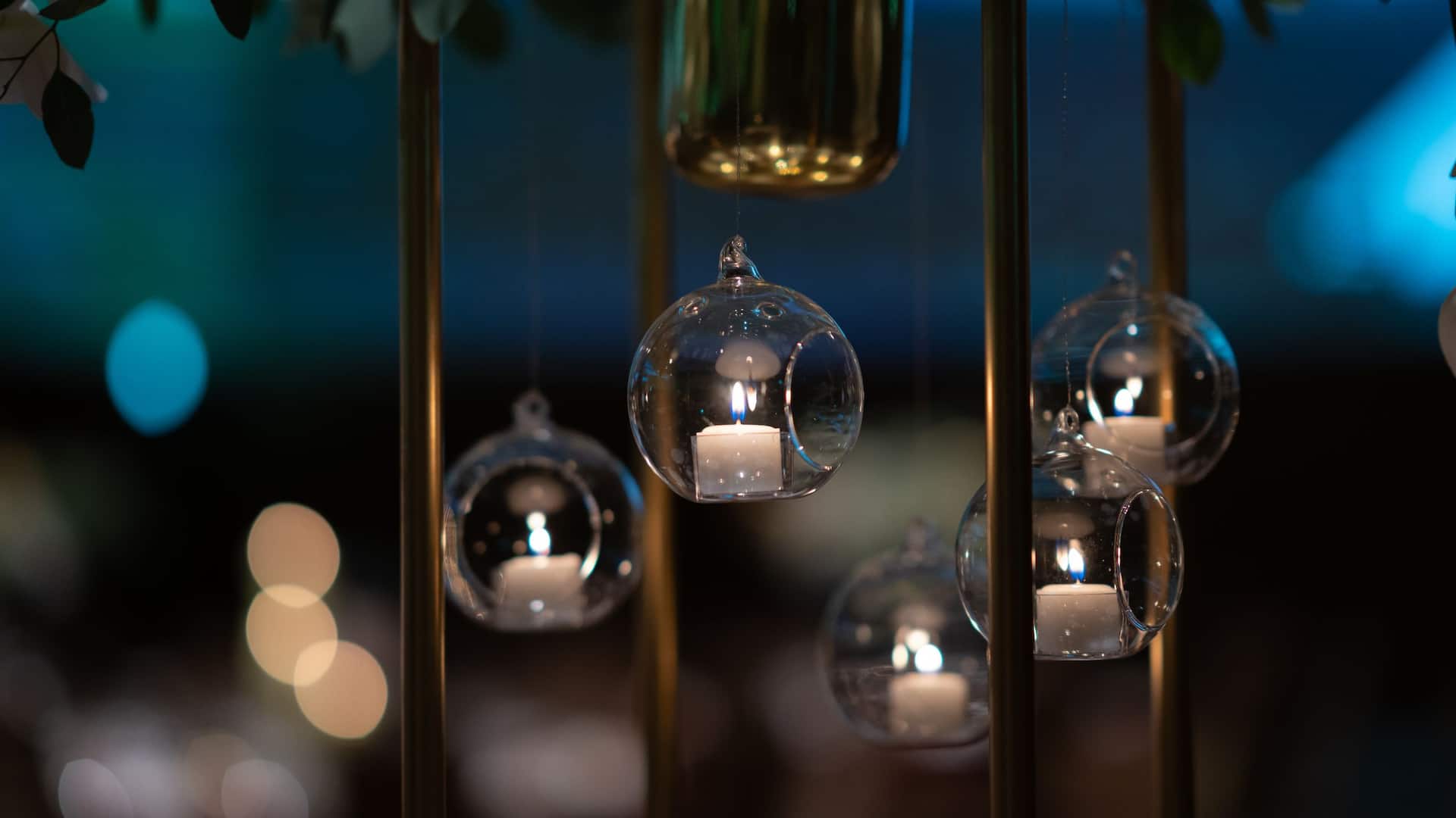 Hyatt Regency Kyoto Wedding Candle In Glass Balls