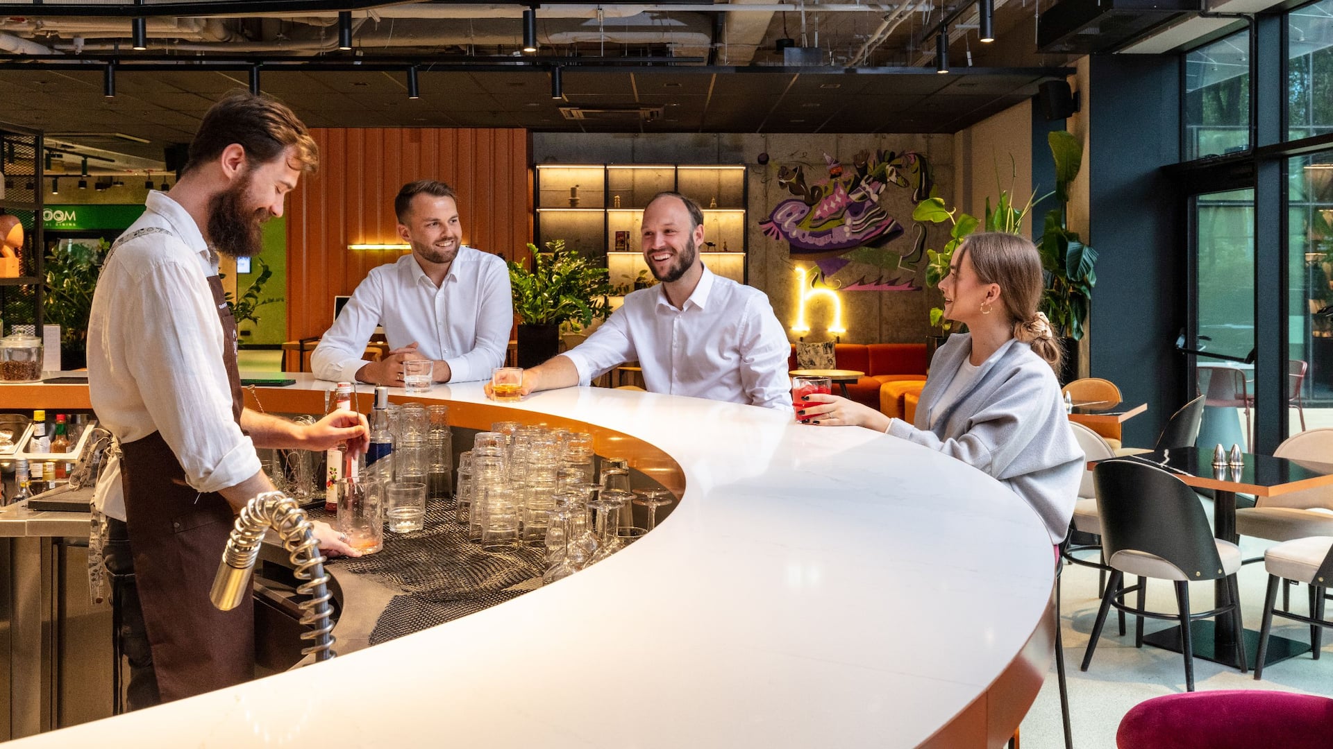 Hyatt Place Krakow Bar Guests