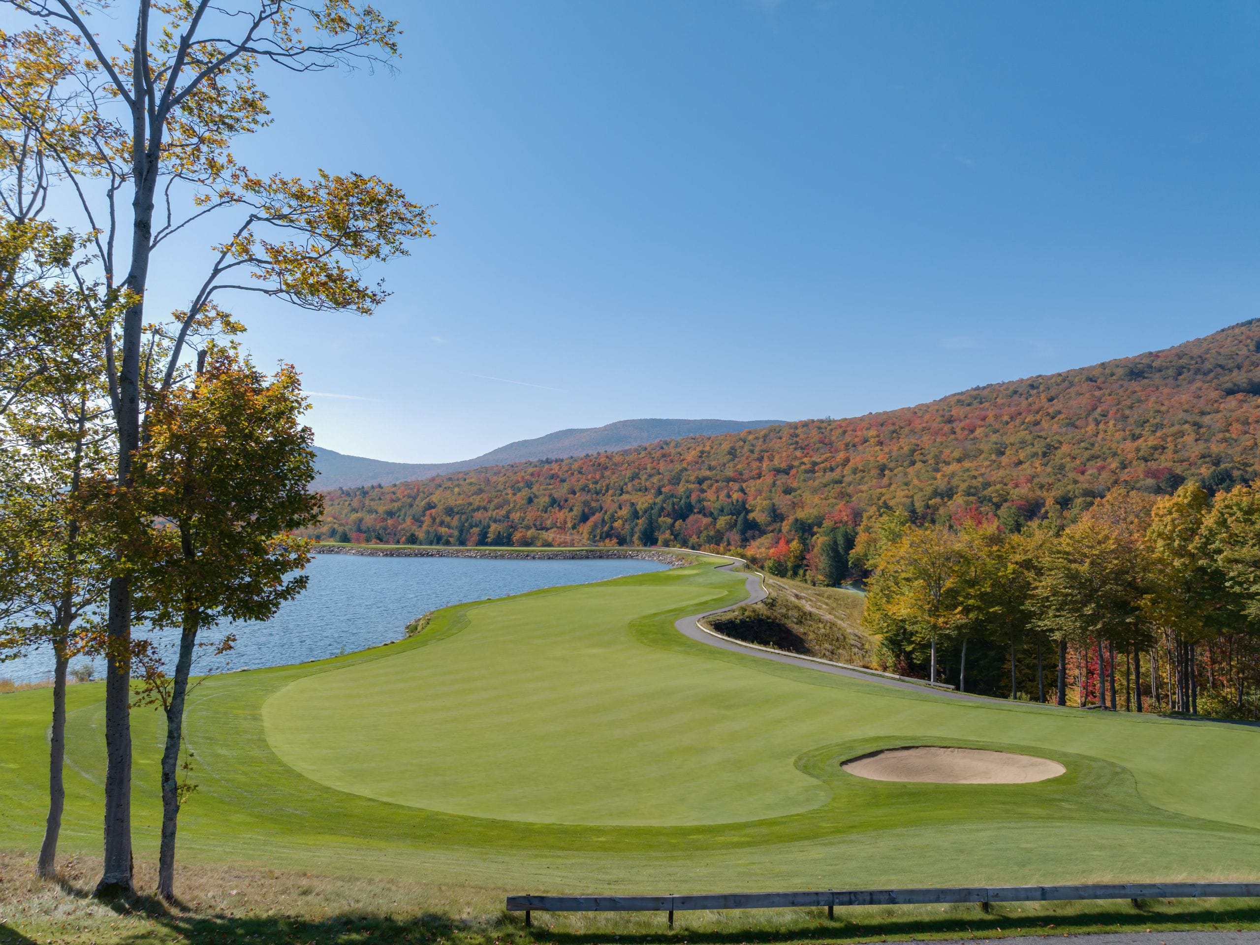 The Lodge at Spruce Peak Fall Golf