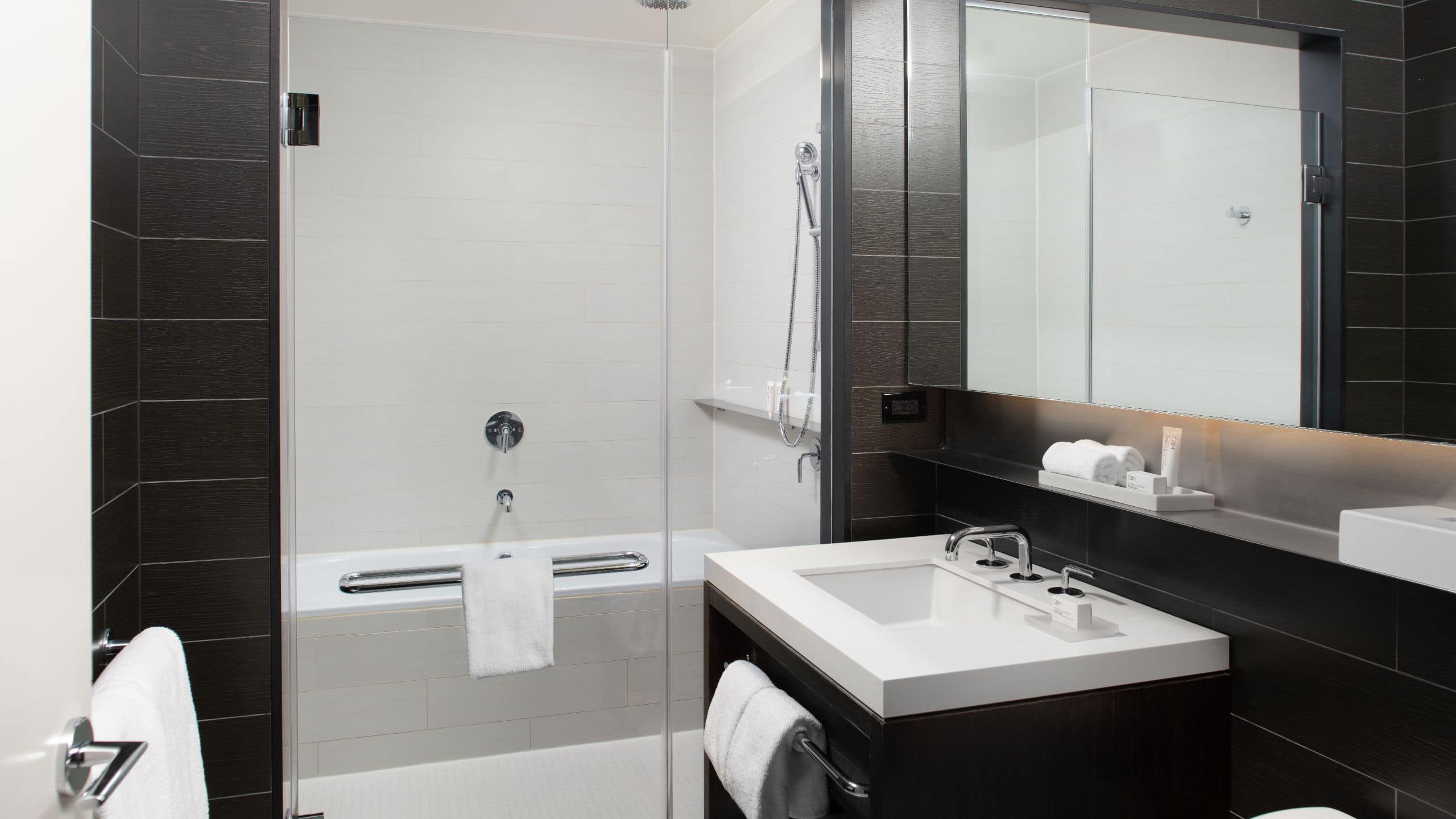 4 of 4 Hyatt Centric Times Square New York Skyline View Suite Bathroom