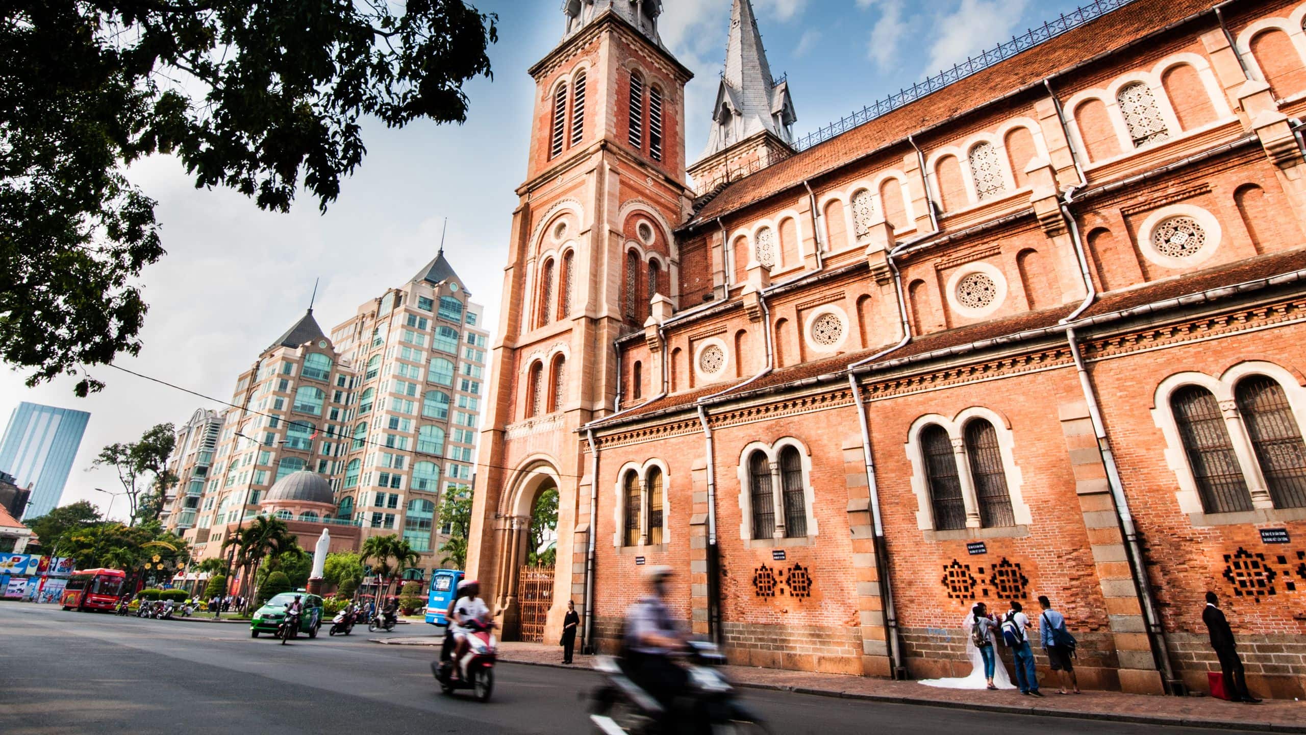Park Hyatt Saigon Notre Dame Cathedral Basilica Of Saigon Side View