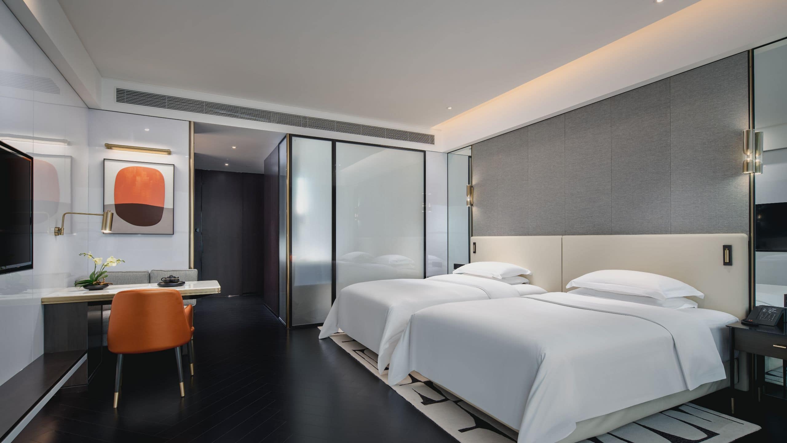 第 3，共 3 The Langbo Chengdu Two Twin Beds Livingroom