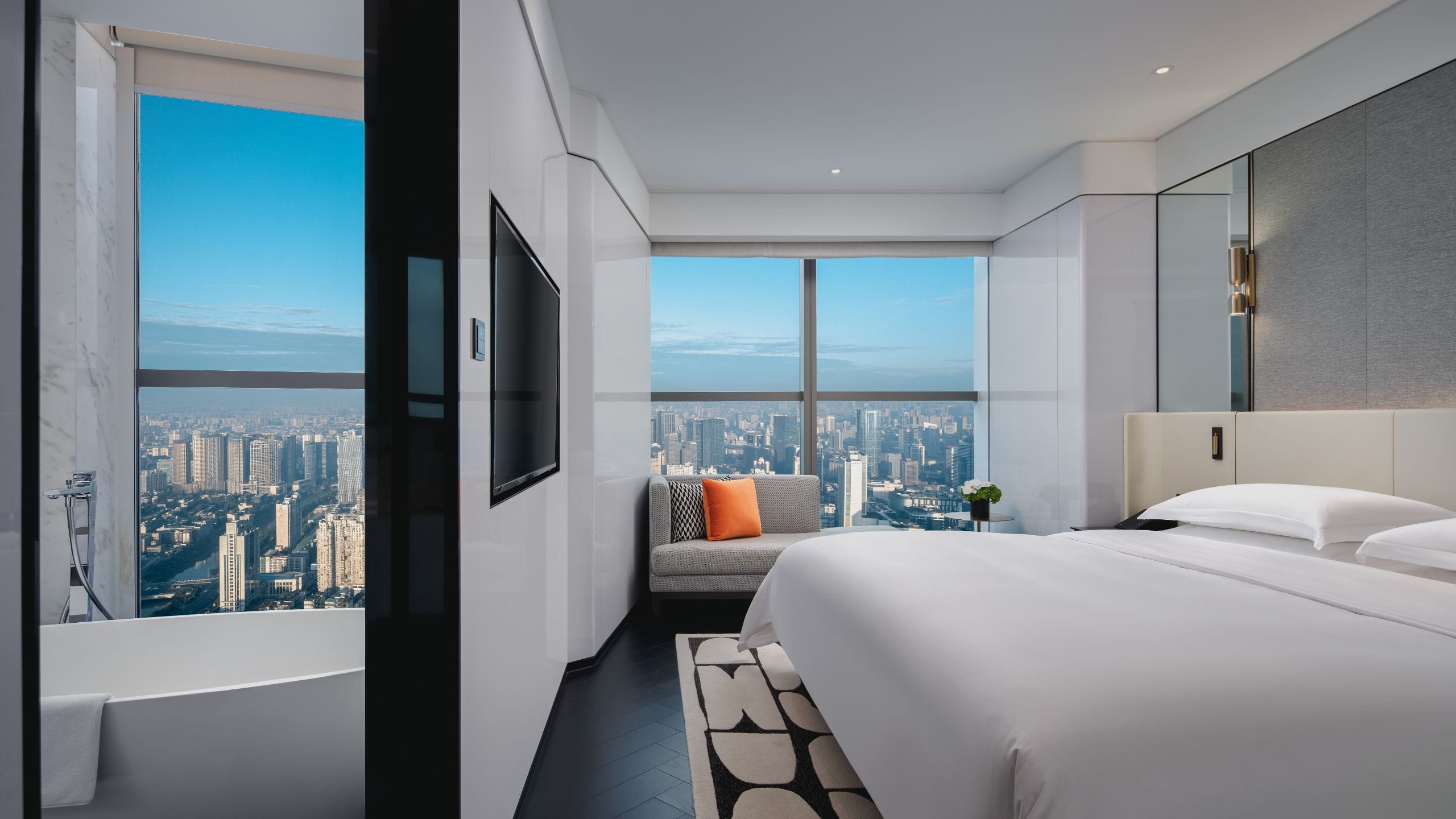 The Langbo Chengdu One Bedroom Suite Jinriverview