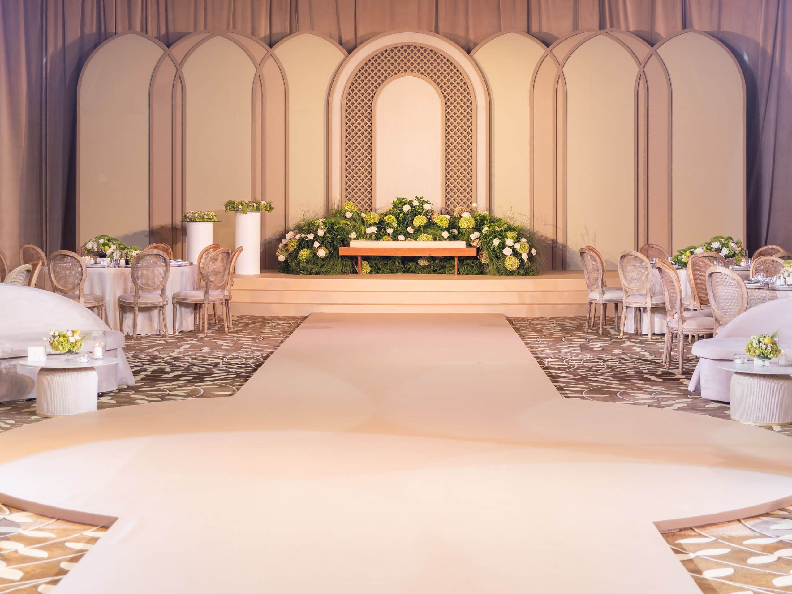 Park Hyatt Abu Dhabi Hotel and Villas Wedding Reception Setup