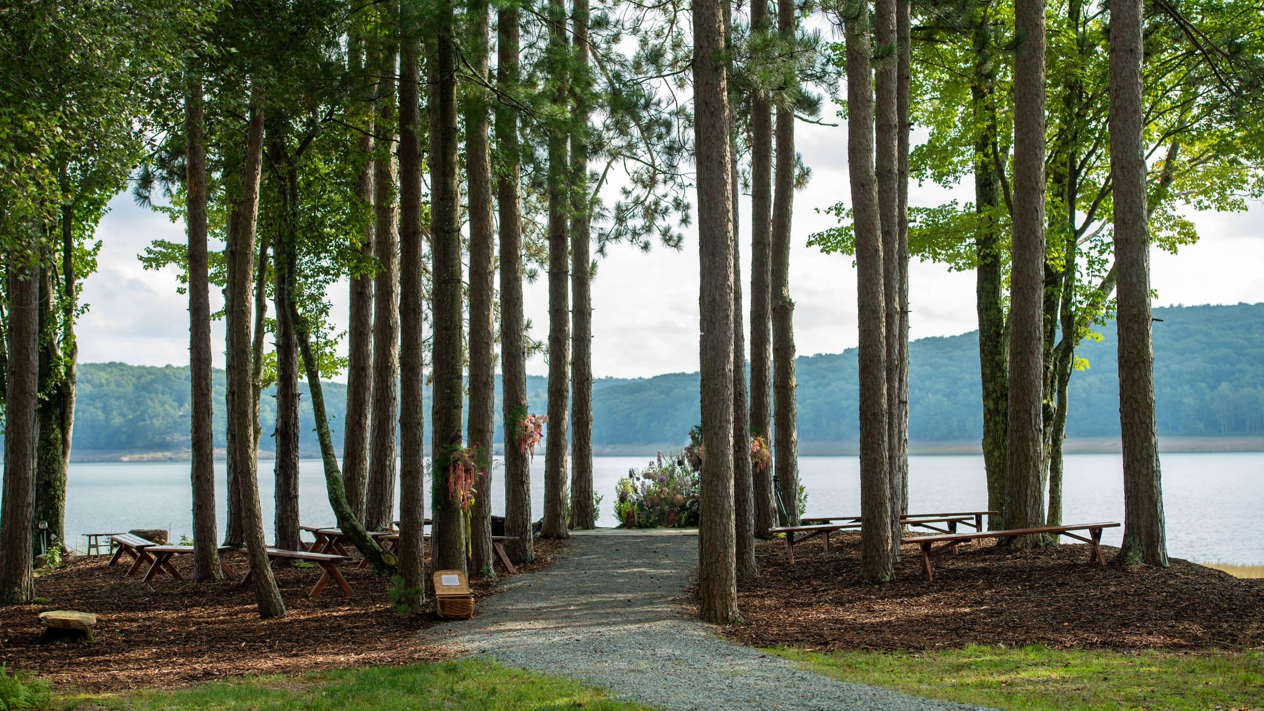 The Chatwal Lodge Wedding Ceremony Lake View