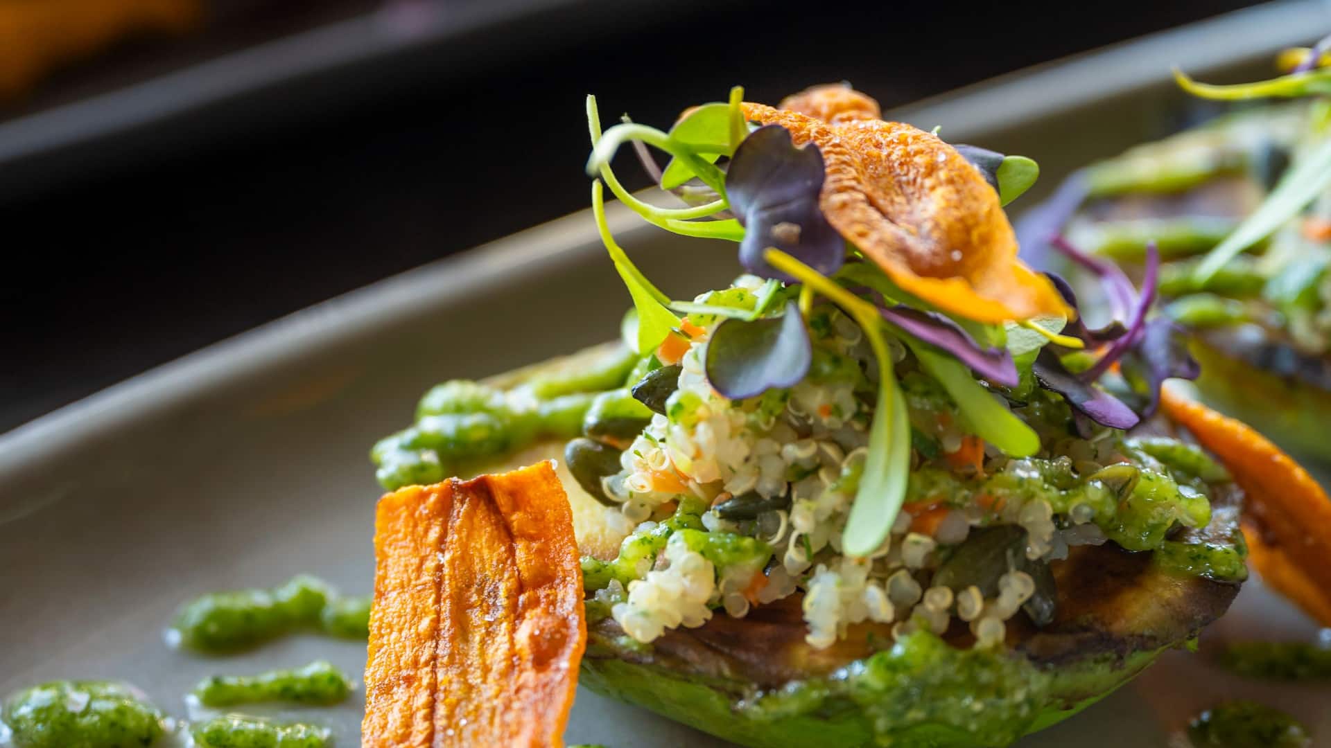 Hyatt Regency Barcelona Tower Terrum Restaurant Grilled Avocado