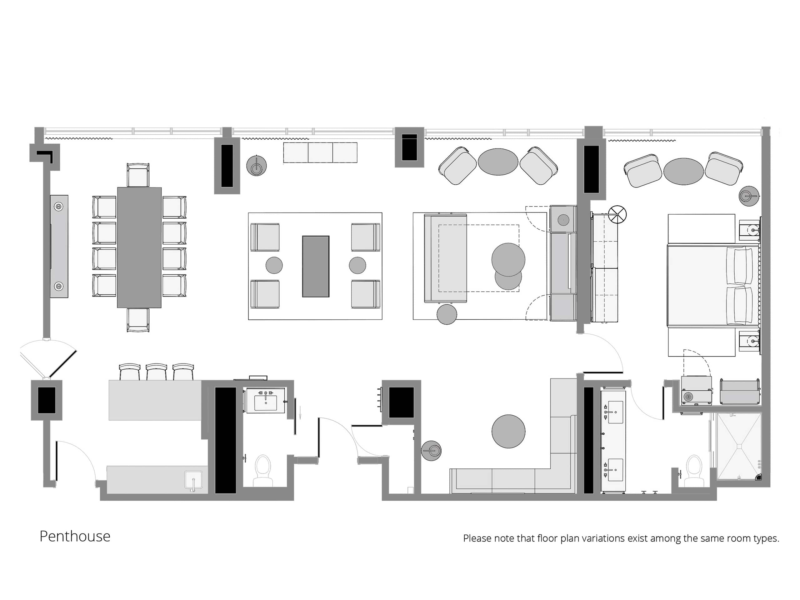 Hyatt Regency Irvine Penthouse Floorplan