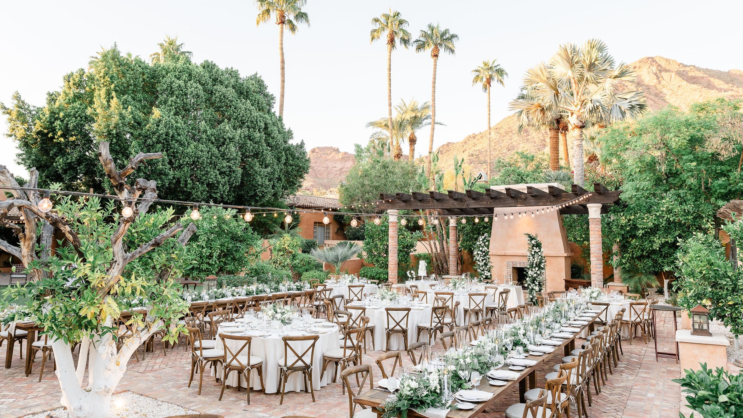 3 of 6 Royal Palms Resort and Spa Orange Grove White Green Reception Horizontal