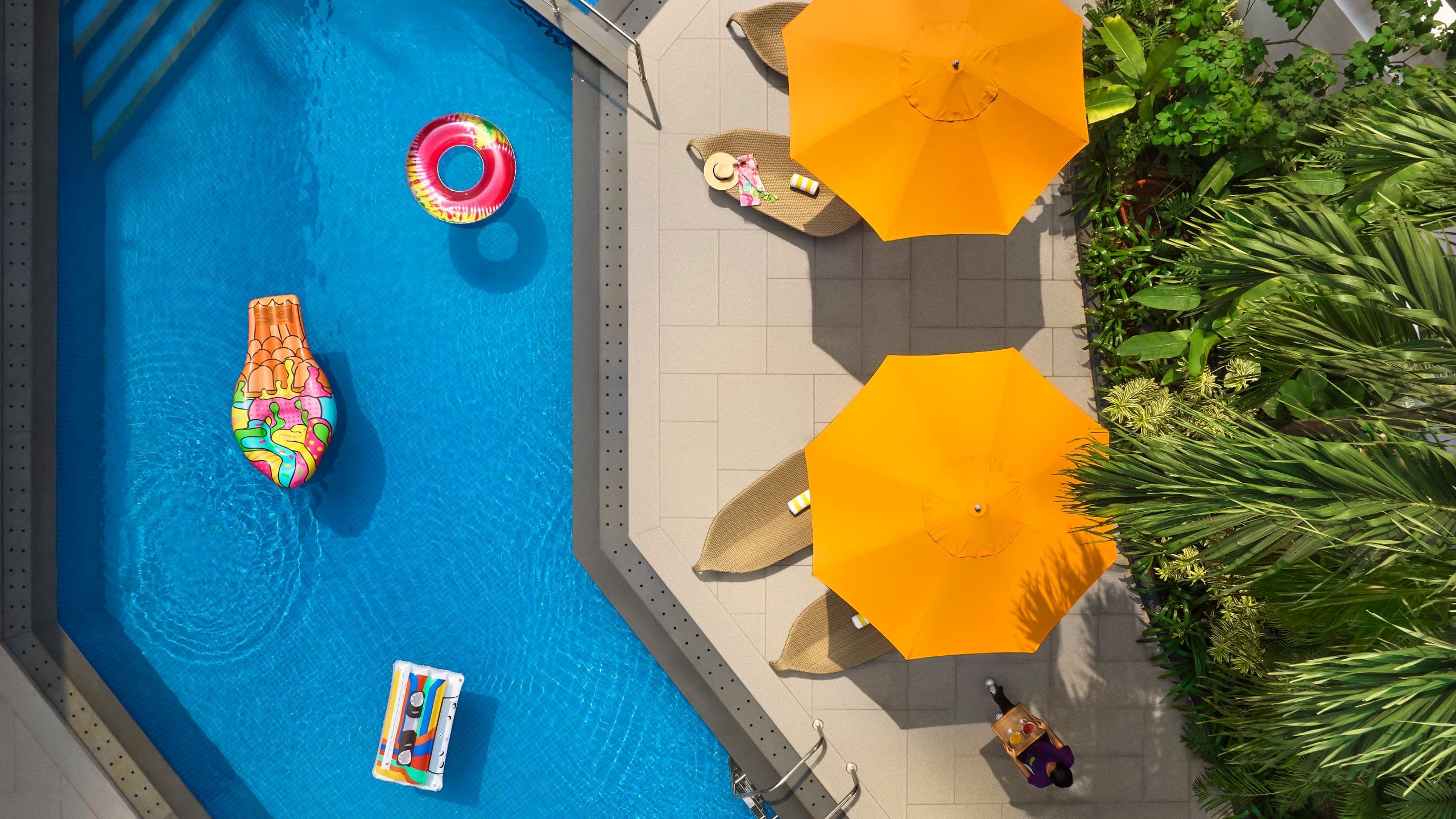 Ronil Goa Back Pool Top View