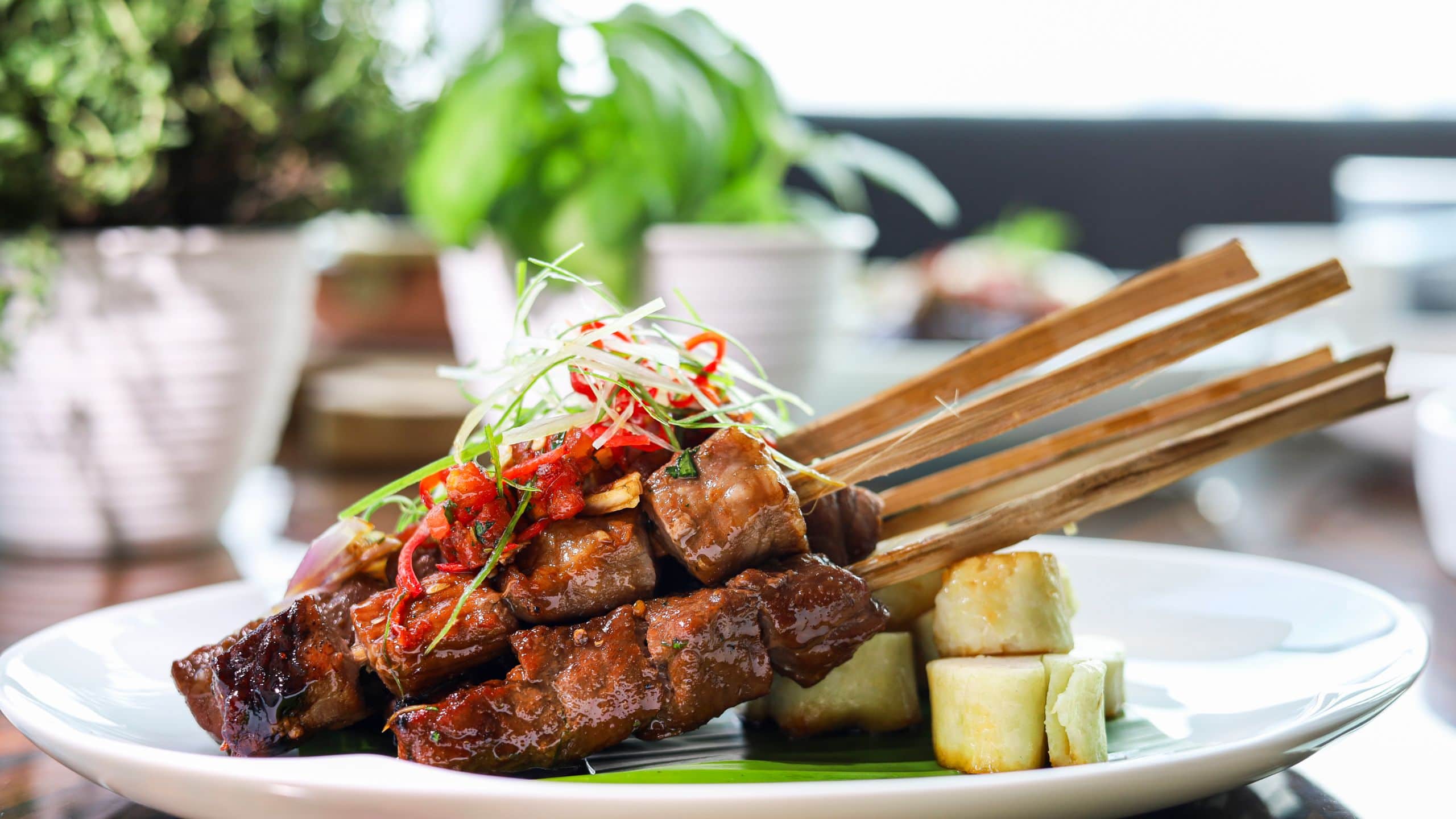 Park Hyatt Jakarta Indonesian Menu Beef Maranggi Satay