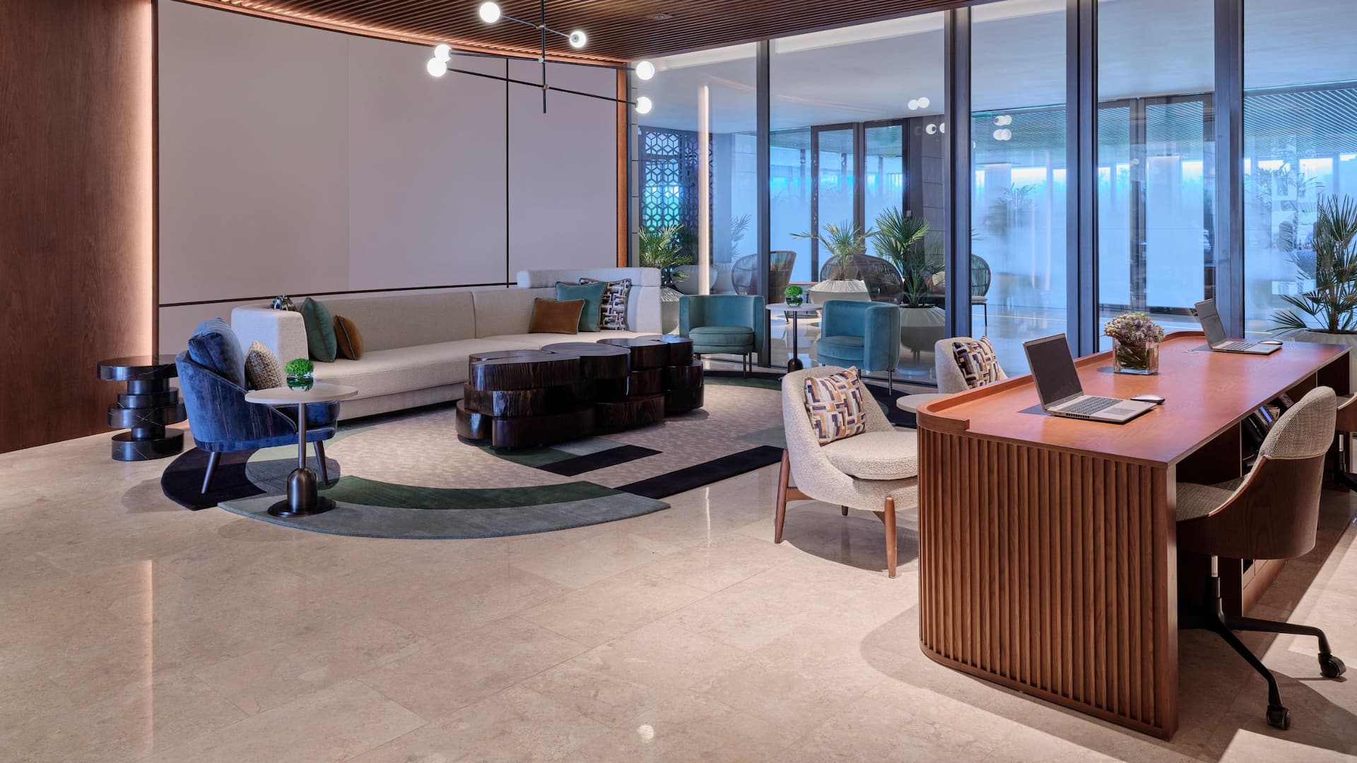 Grand Hyatt Kuwait Residences Lobby Seating Area