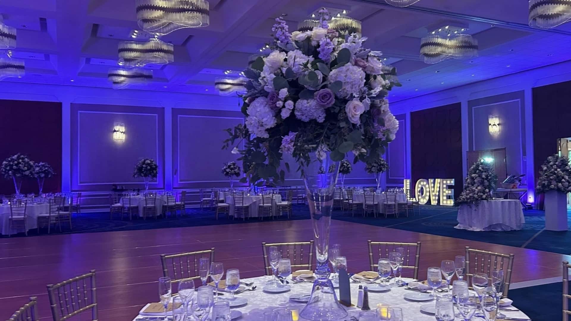 1 of 4 Hyatt Regency Boston / Cambridge Amesbury Wedding Reception Setup