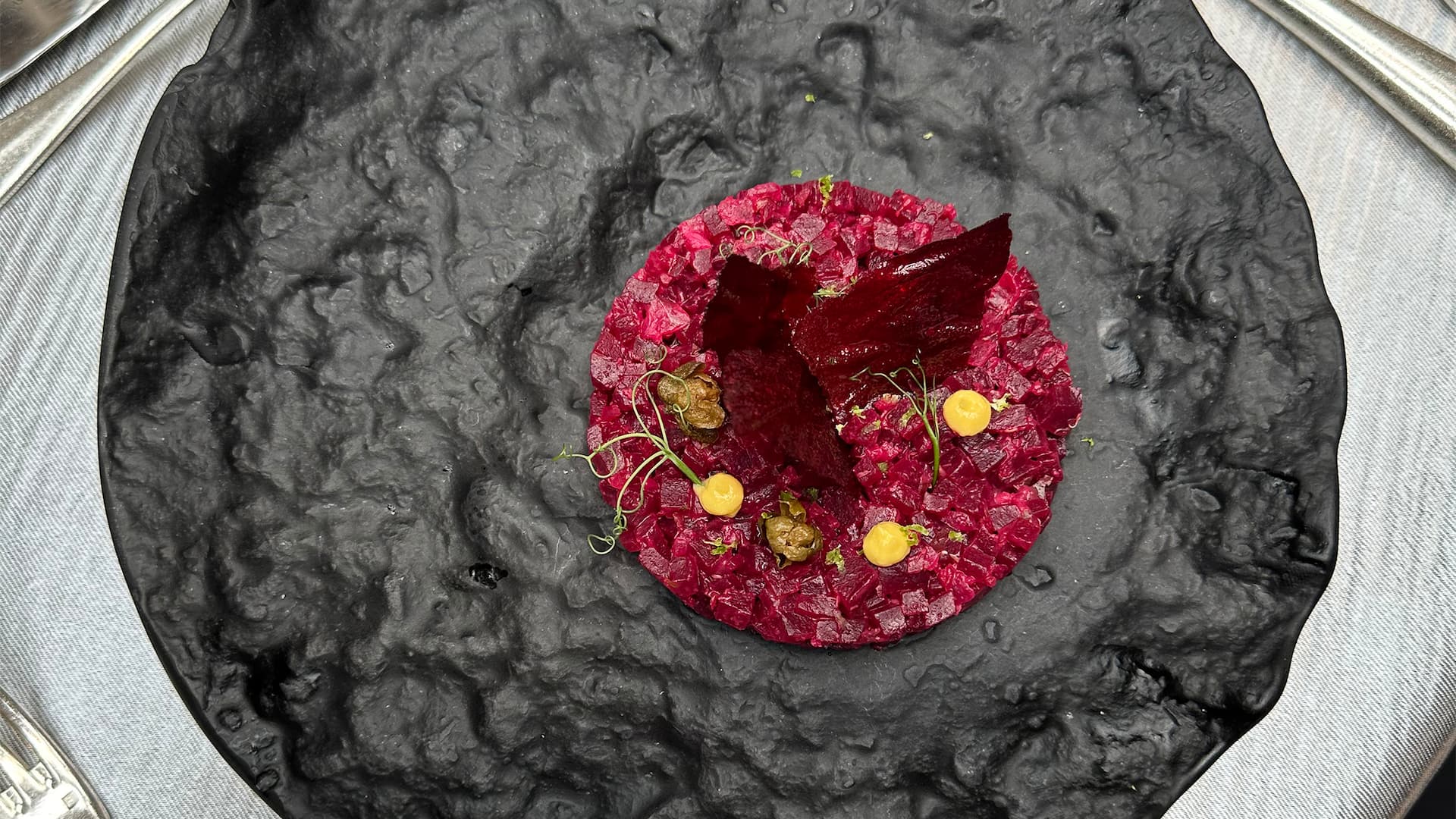 Hyatt Regency Hesperia Madrid Beet Tartar Detail