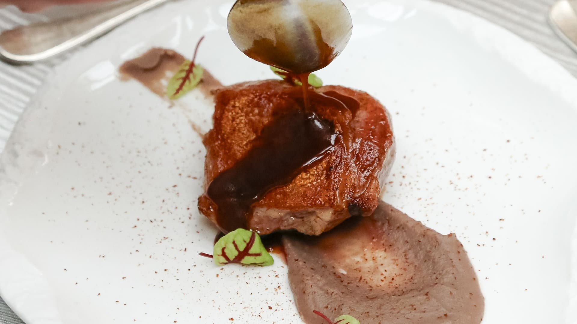 Hyatt Regency Hesperia Madrid Lamb Loin Sauced