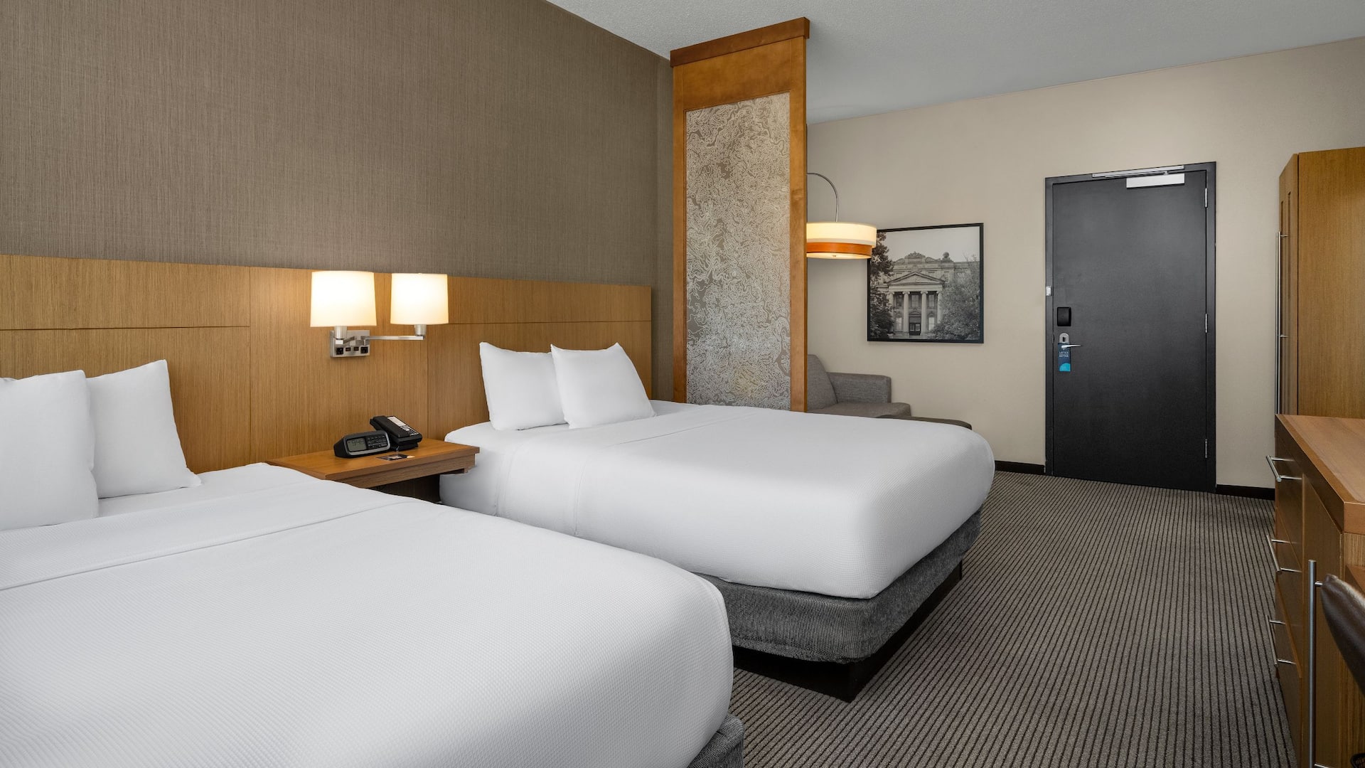 Hyatt Place Iowa City Downtown Two Queen Room With Sofa Bed View