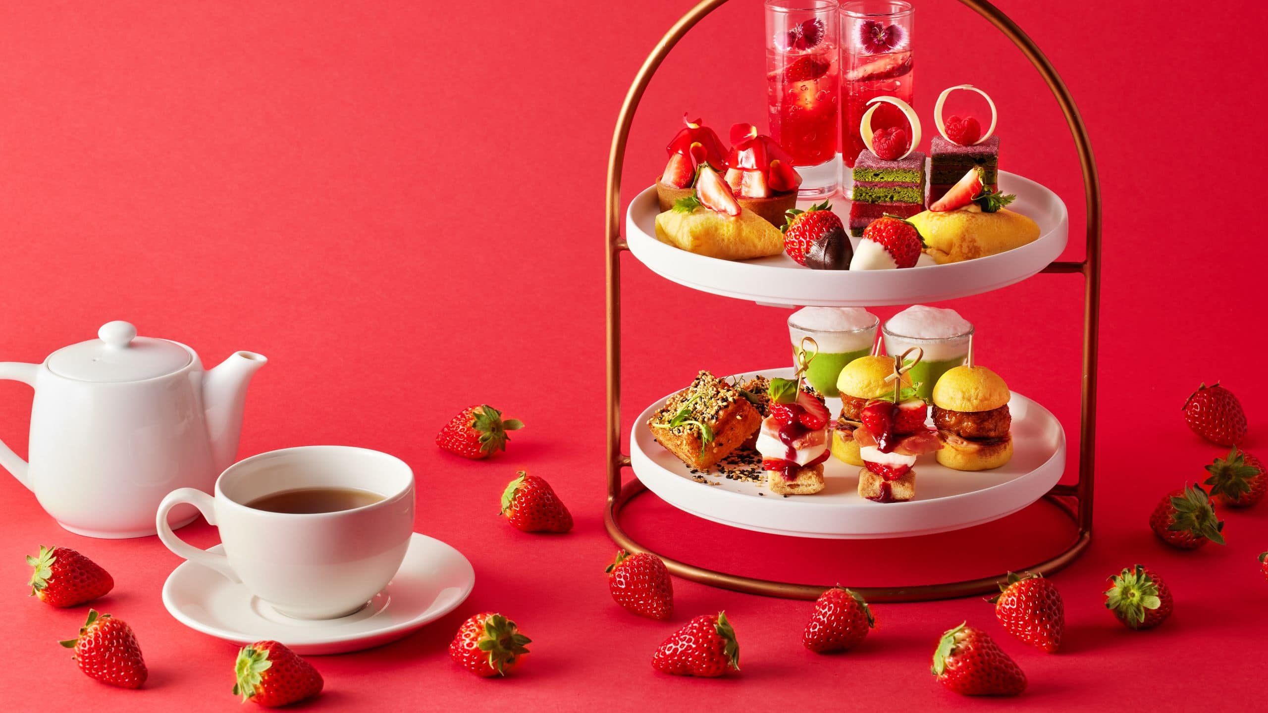 Fuji Speedway Hotel Strawberry Afternoon Tea Full Set