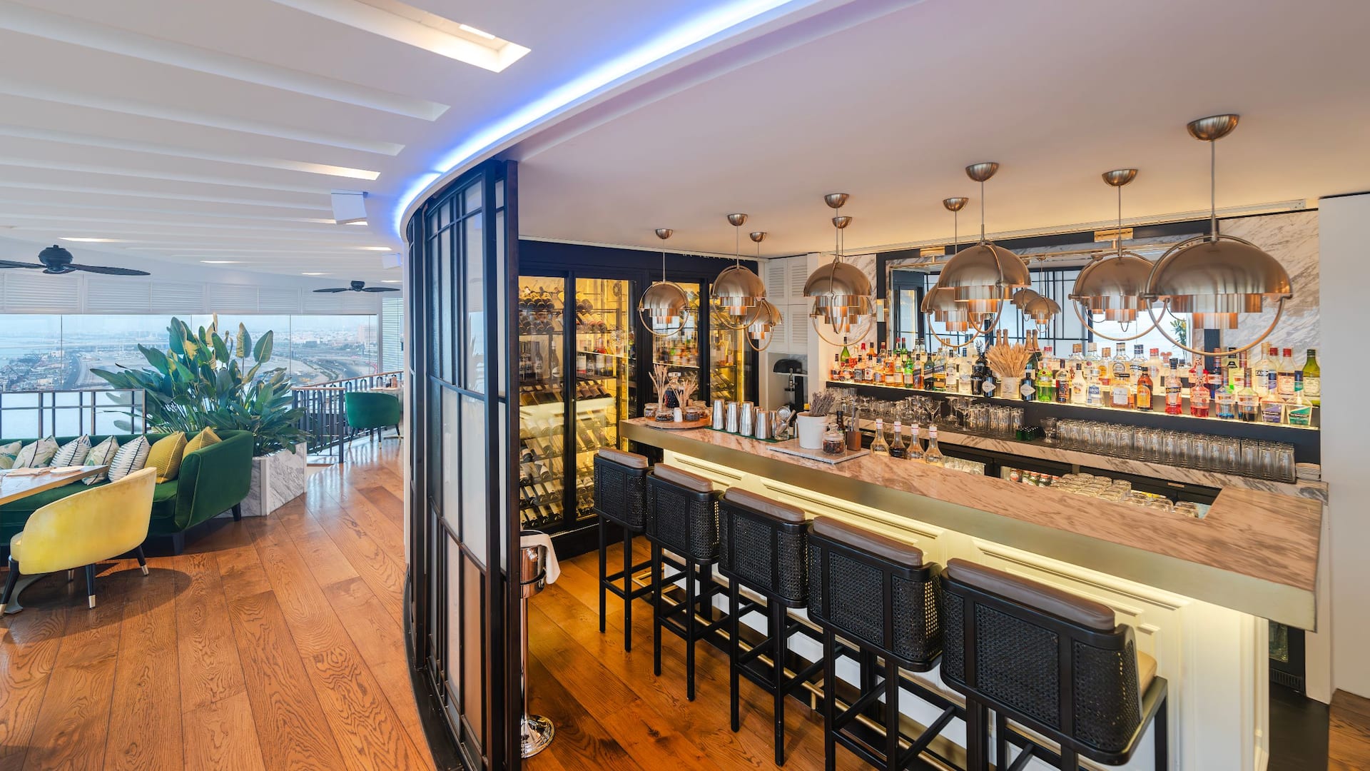 Hyatt Regency Dubai Al Dawaar Revolving Restaurant Bar