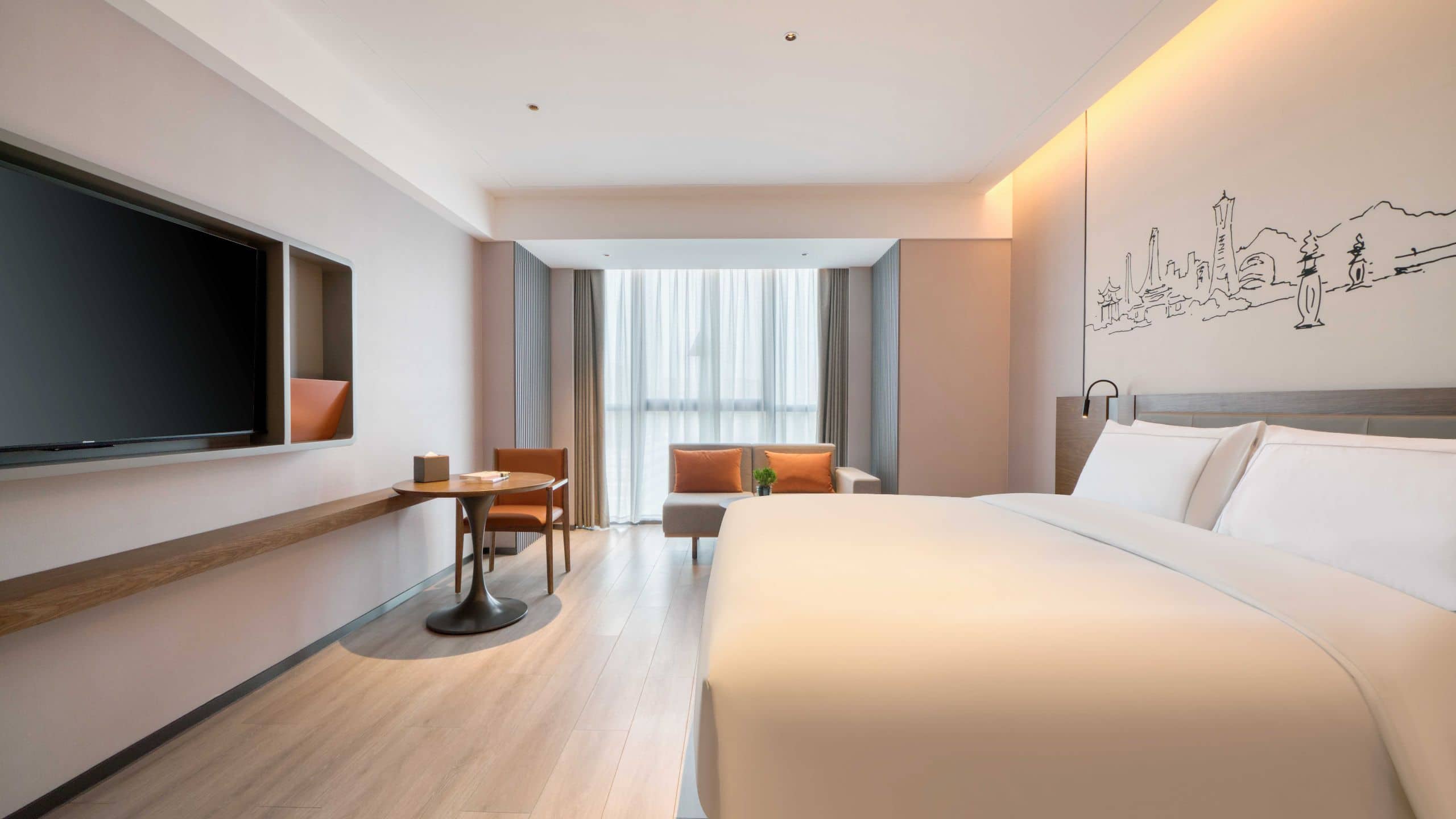 2 of 6 UrCove Hangzhou North Grand Canal Business Deluxe King Bed Guestroom