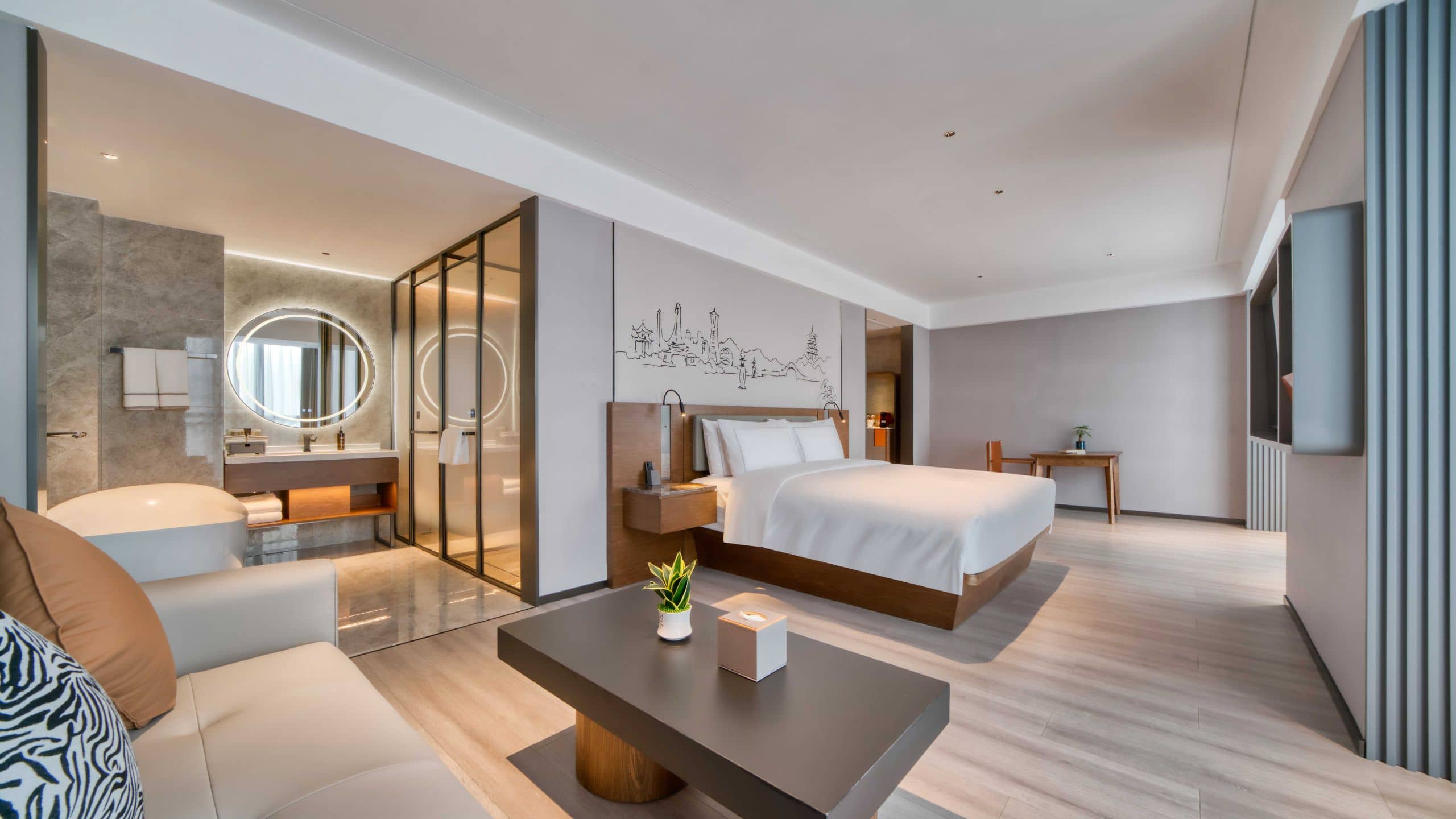 UrCove Hangzhou North Grand Canal Executive Grand King Guestroom