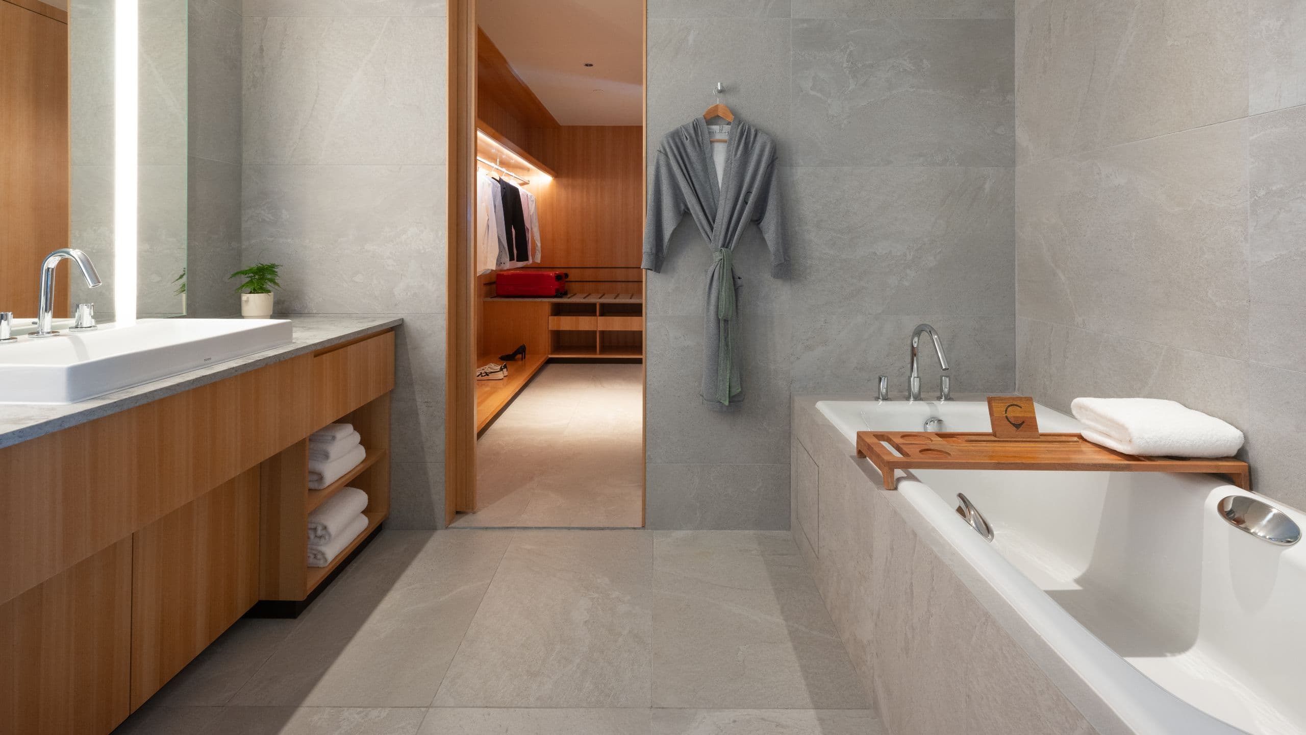 2 of 2 Hyatt Centric Kota Kinabalu Sea View Deluxe Suite Bathroom