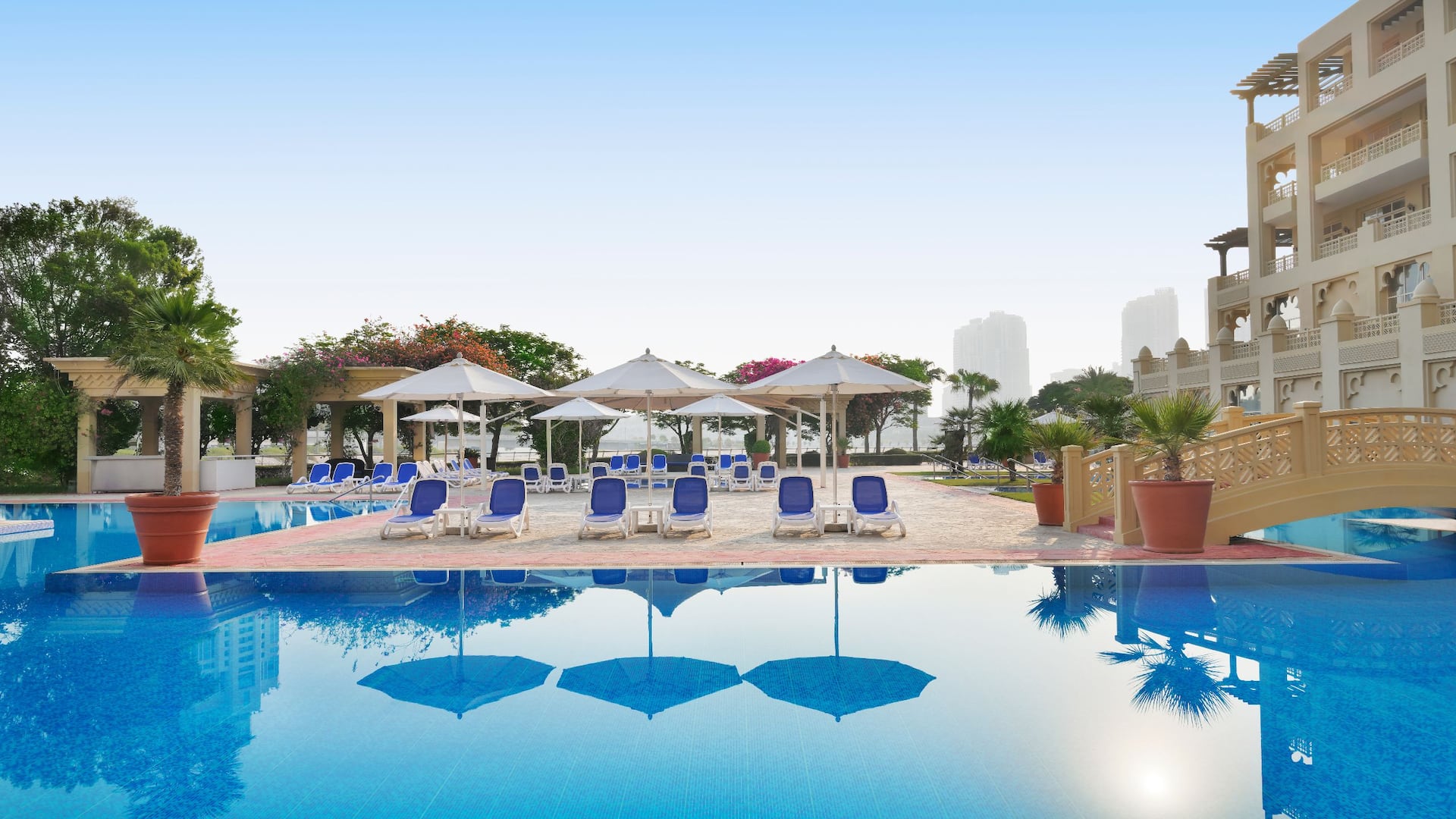 Grand Hyatt Doha Hotel & Villas Swimming Pool View