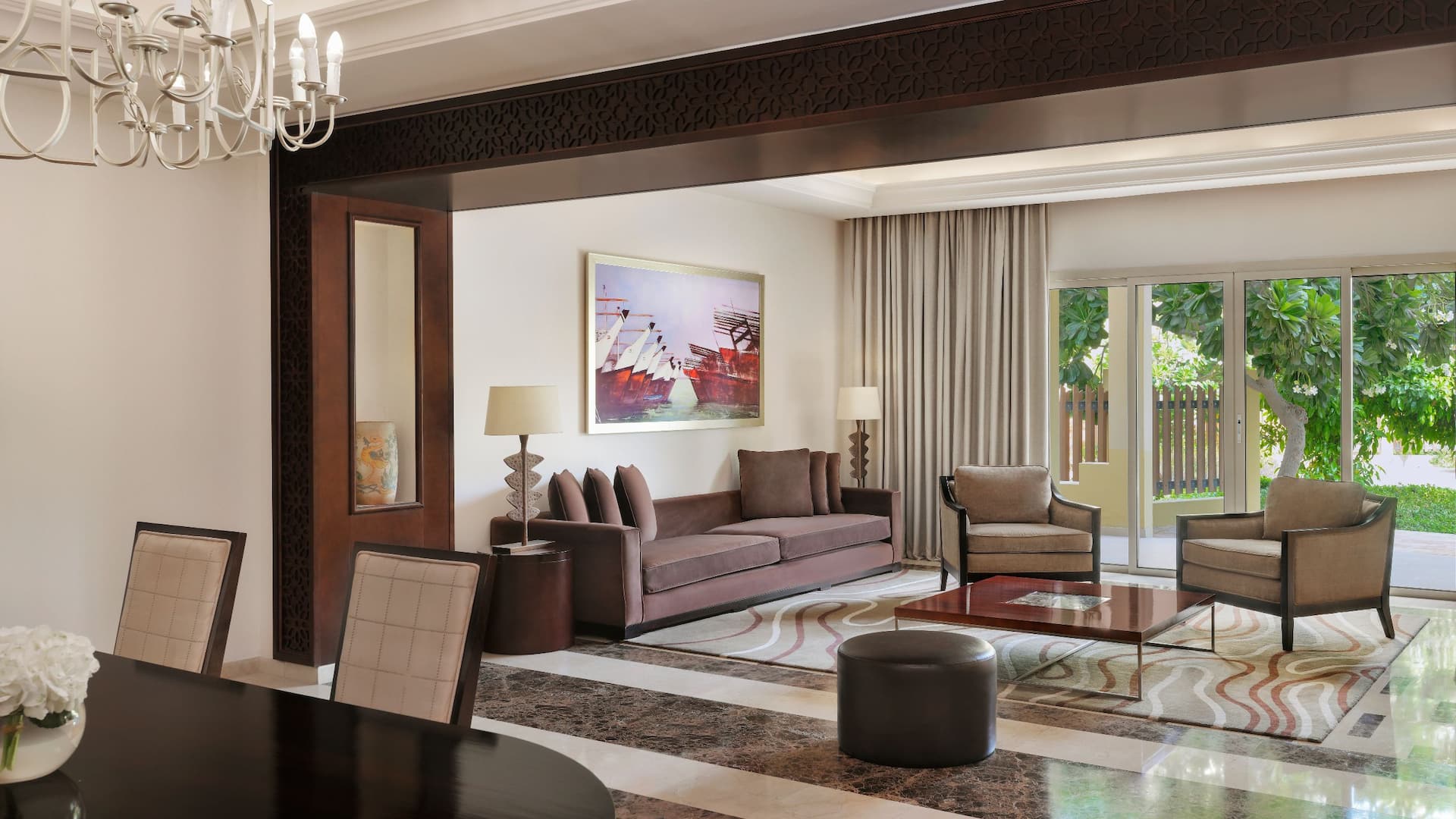 第 8，共 9 Grand Hyatt Doha Hotel & Villas Villa Living Room