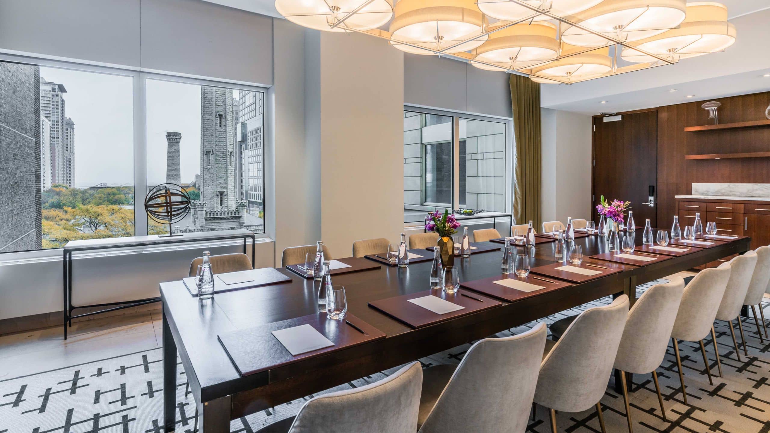 Park Hyatt Chicago Private Dining Space Set Up Angle