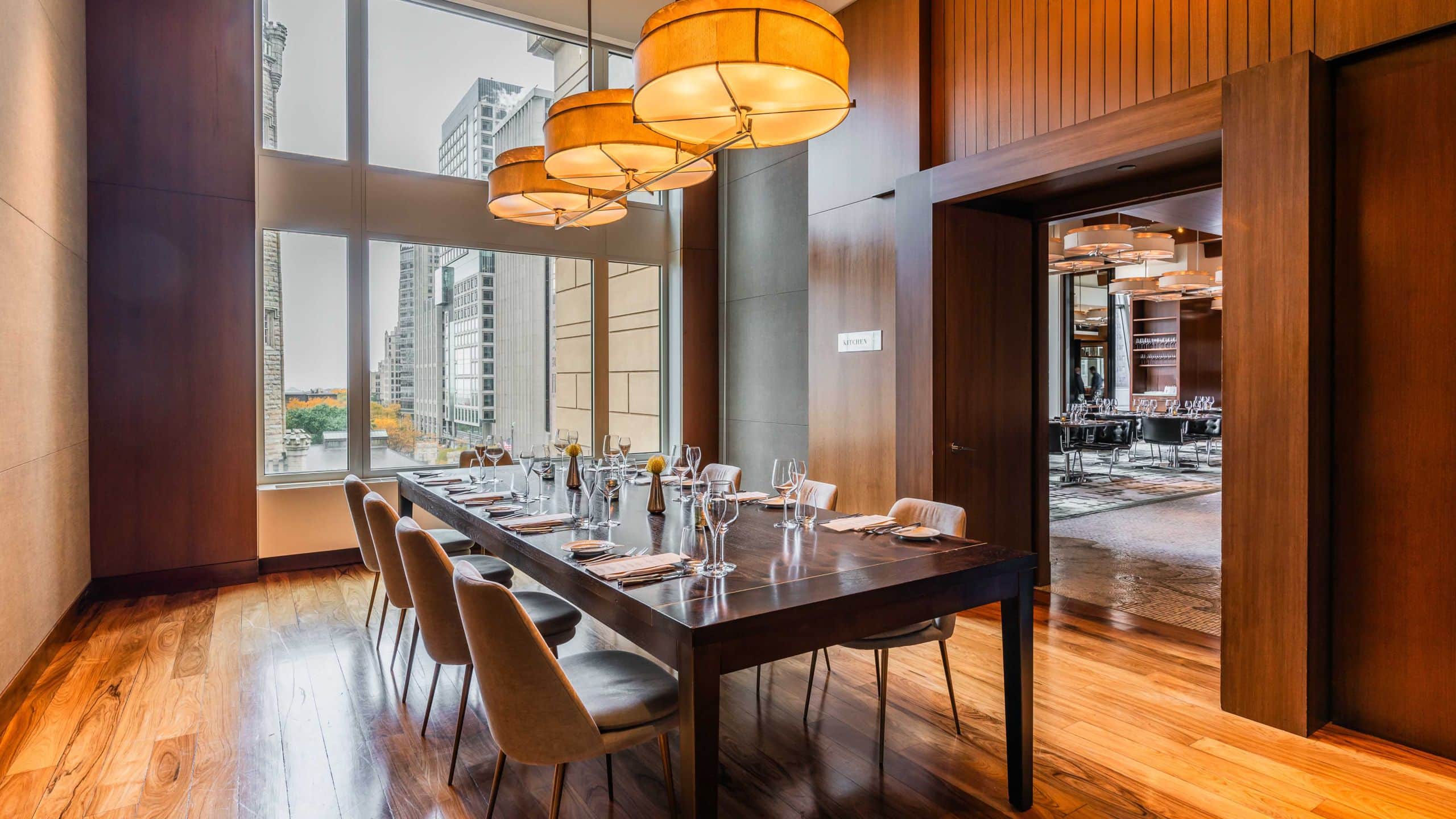 2 of 3 Park Hyatt Chicago Semi Private Dining Room Angle