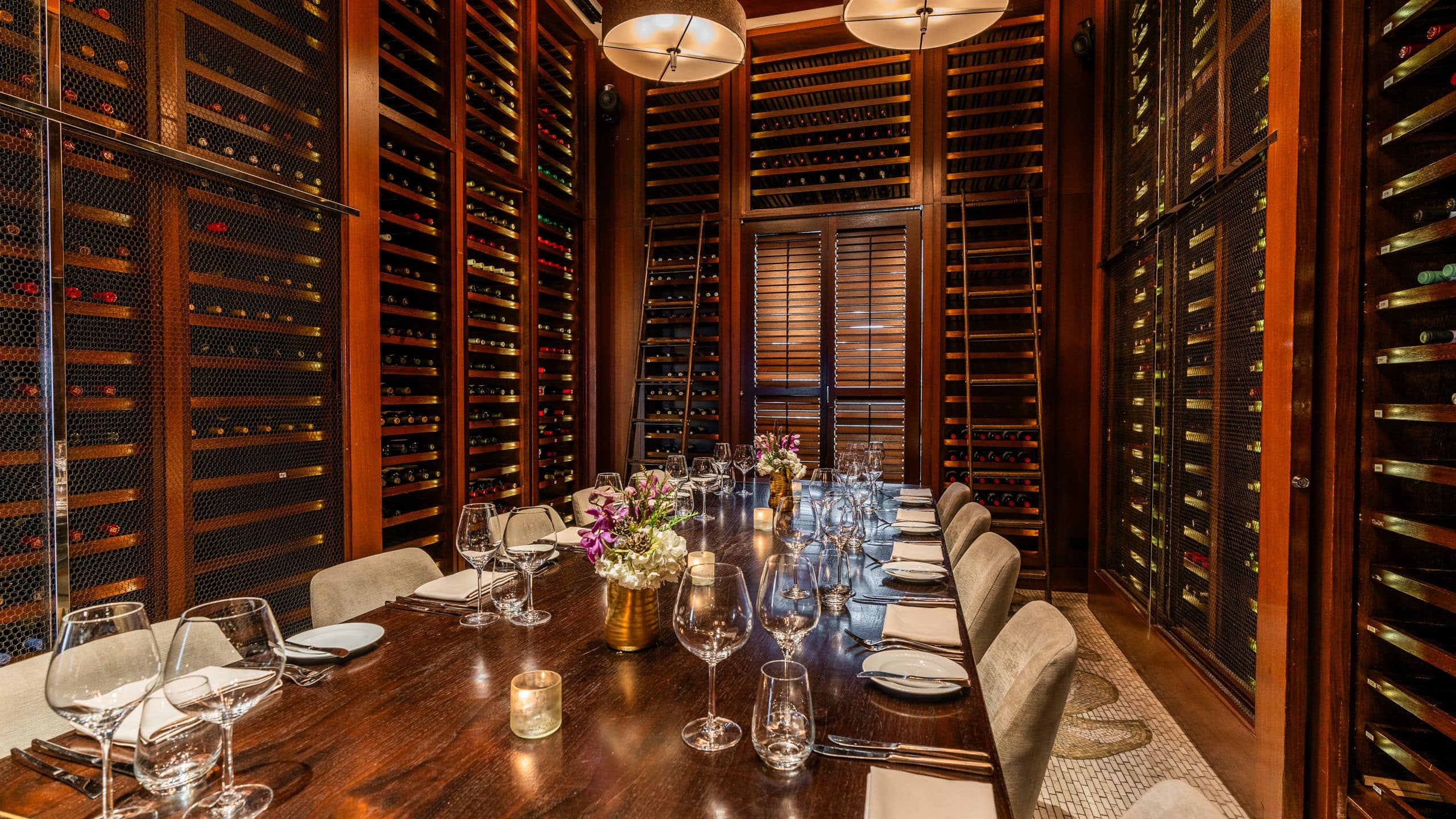 2 of 3 Park Hyatt Chicago Wine Cellar Event Set Up Details