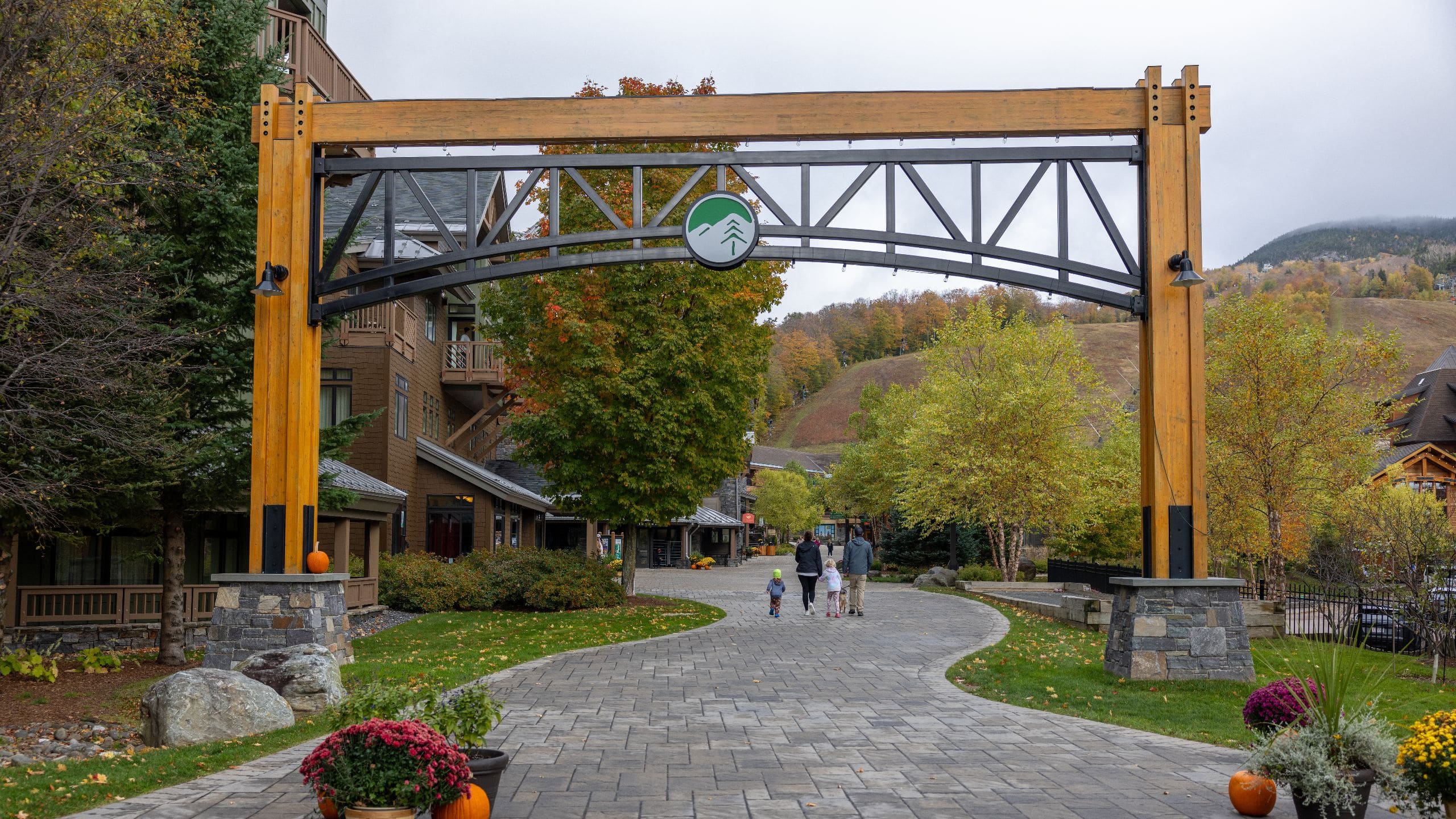 The Lodge at Spruce Peak Community Entrance