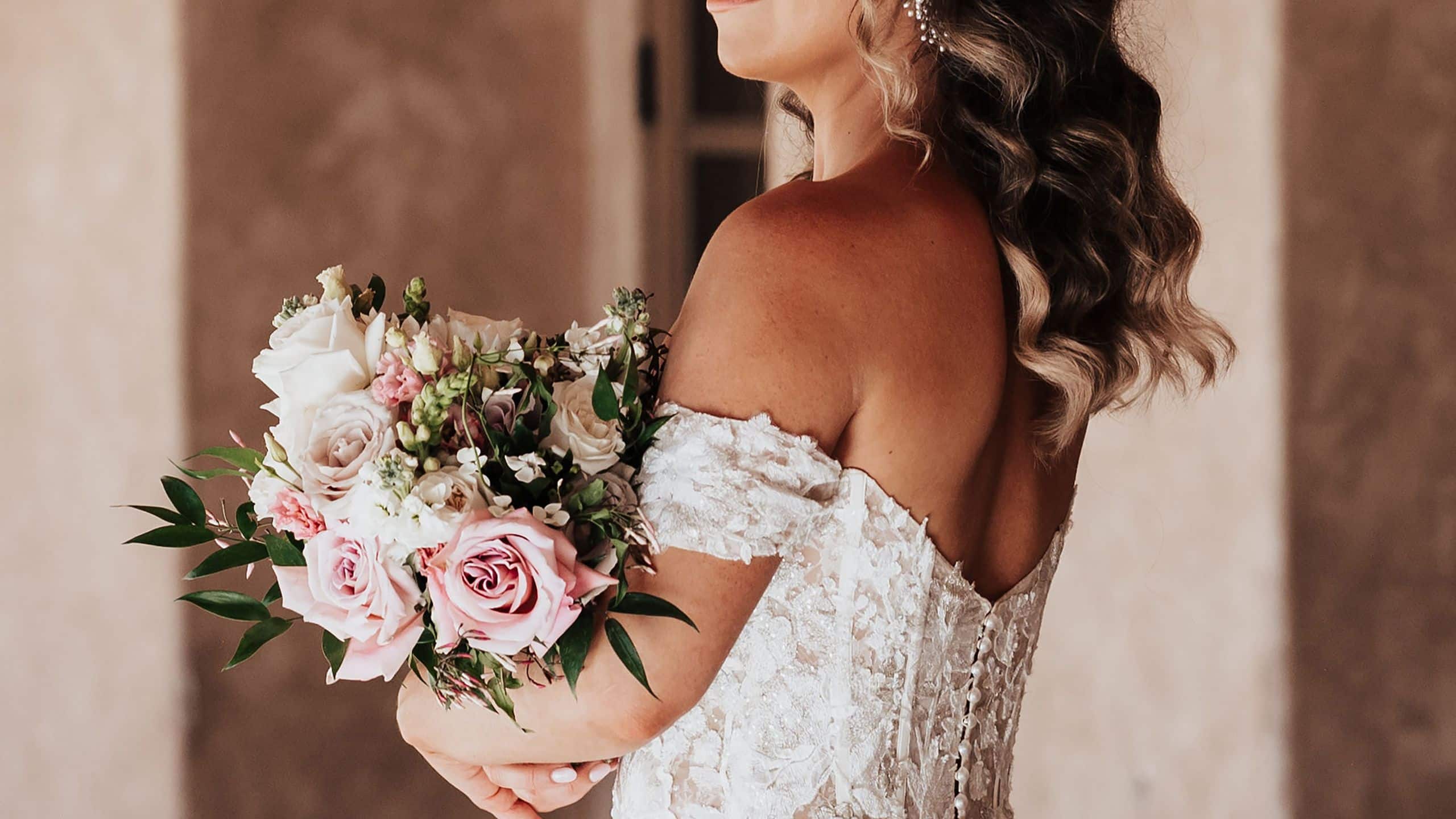 Royal Palms Resort and Spa Bride Holding Bouquet