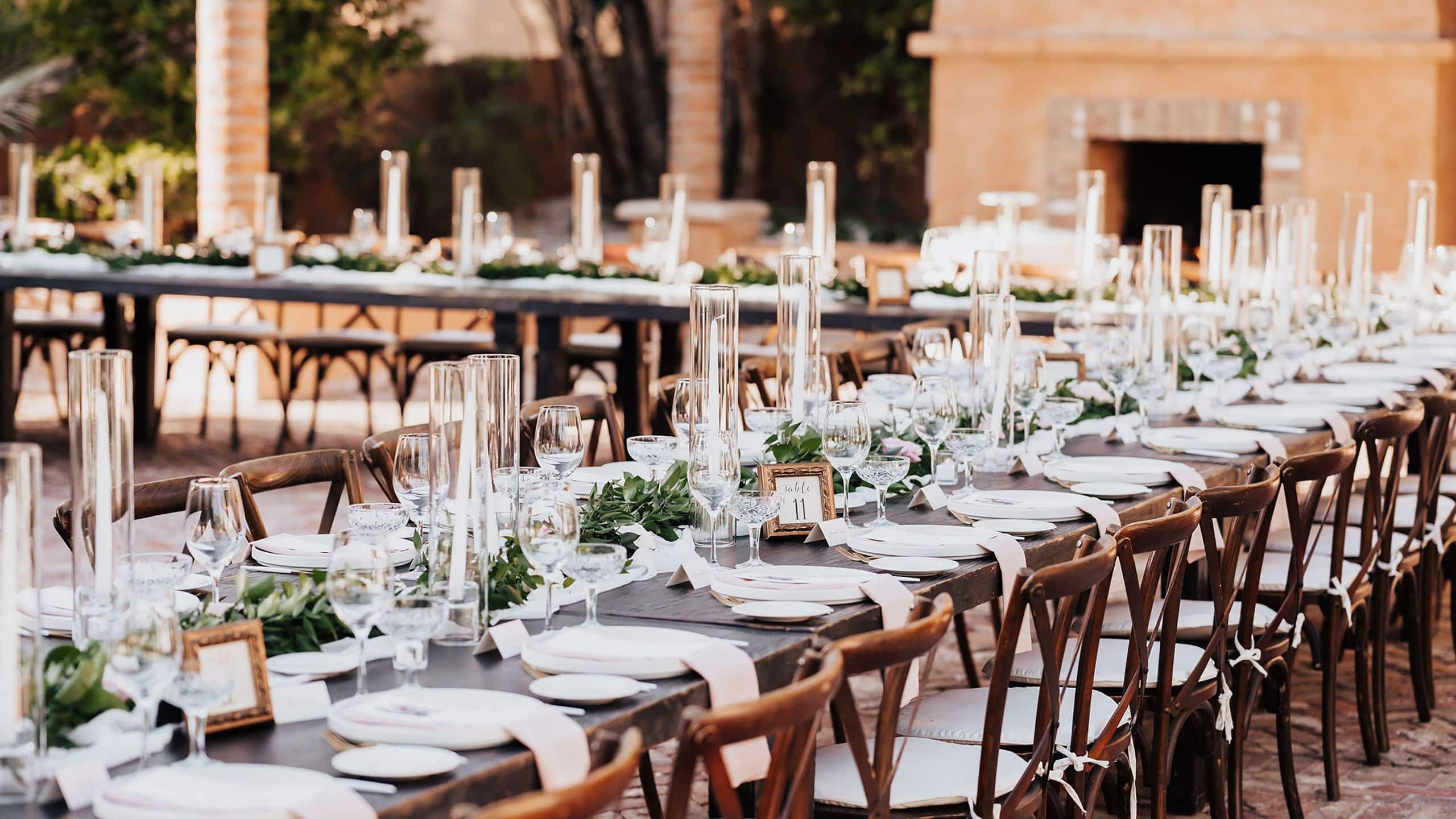 Royal Palms Resort and Spa Wedding Reception Orange Grove Tablescape