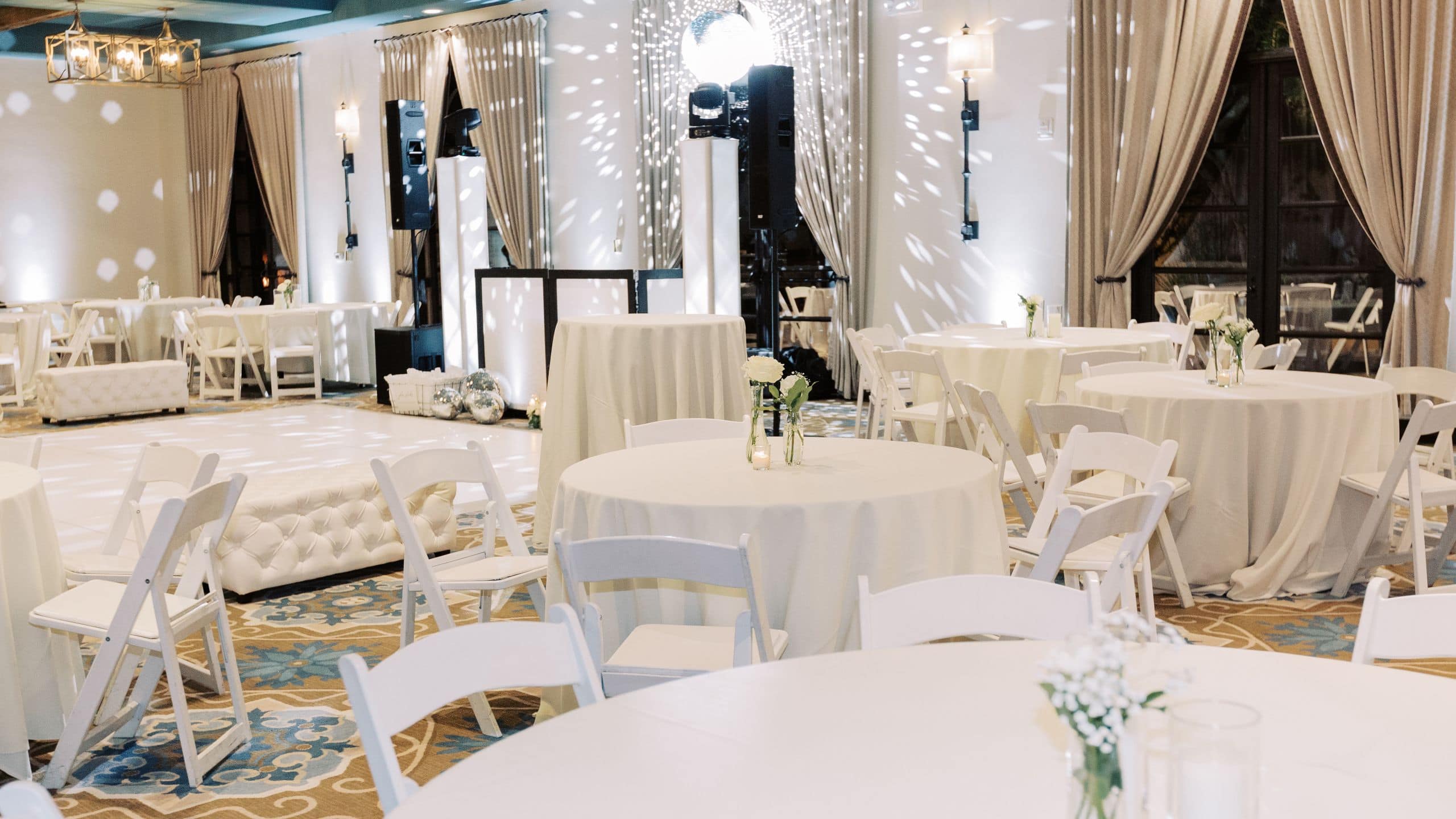 Royal Palms Resort and Spa Estrella Ballroom Wedding Reception Set Up