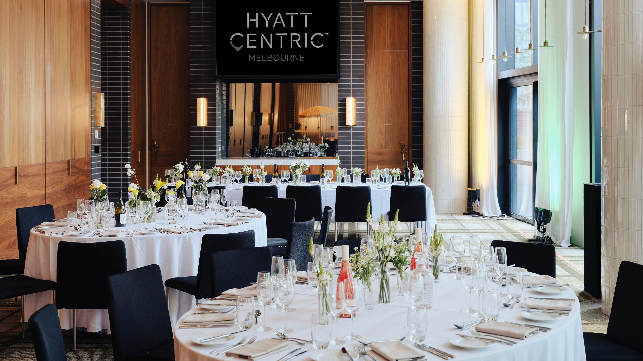 4 of 4 Hyatt Centric Melbourne Bellarine Round Table Setup