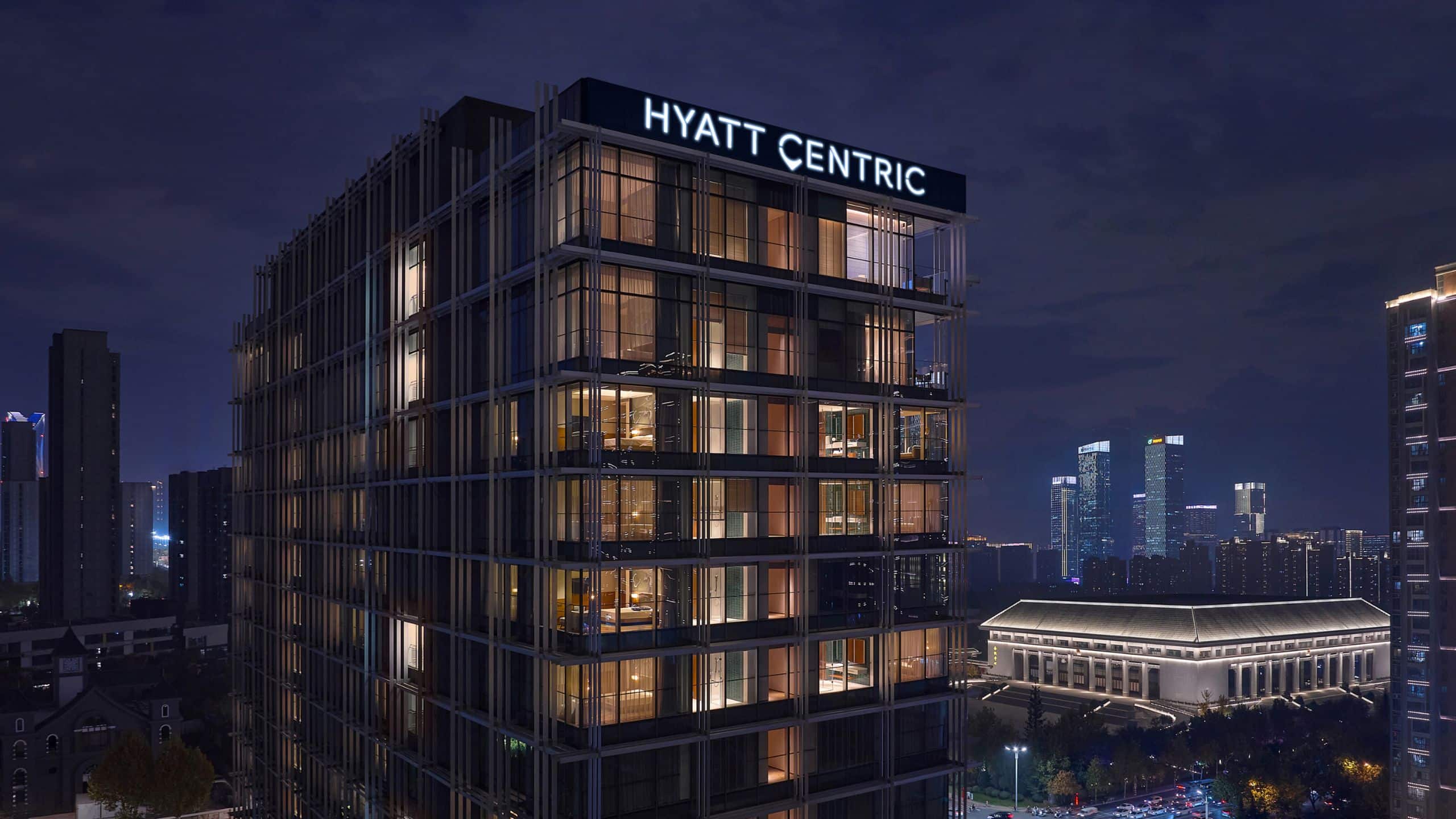 Hyatt Centric Gaoxin Xi’an Exterior Night