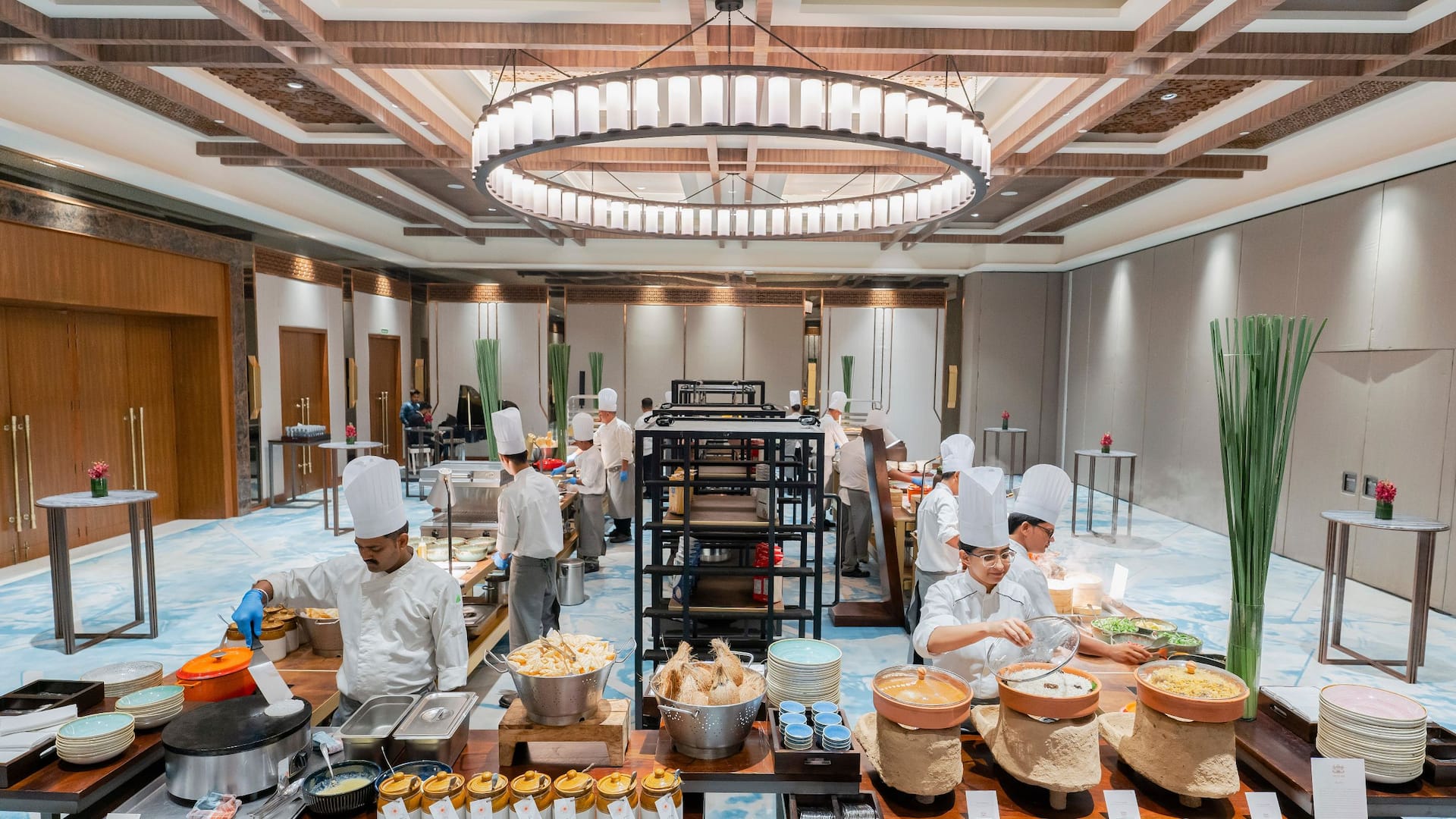 Hyatt Regency Jaipur Mansarovar Culinary Theatre Setup